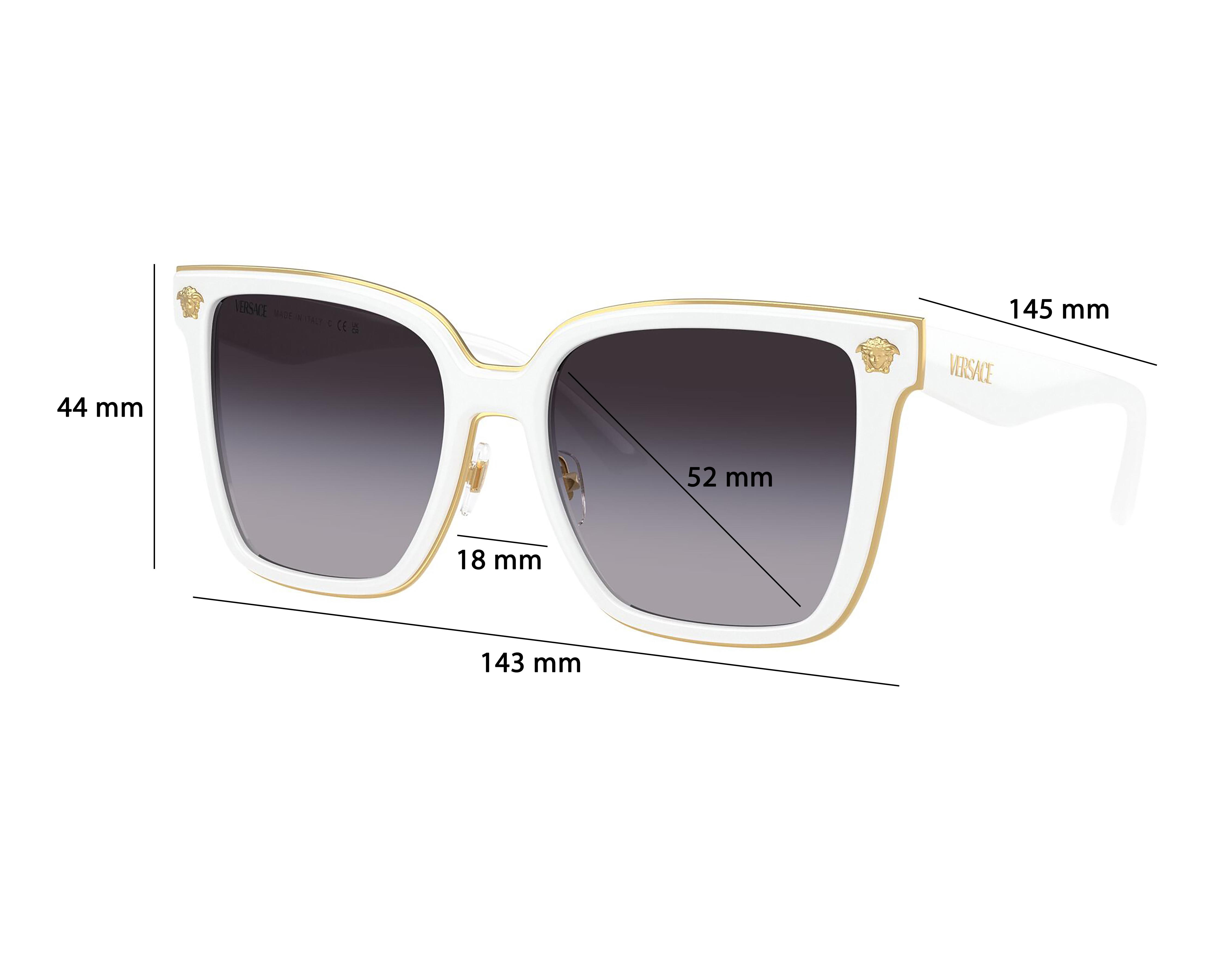 Foto 7 pulgar | Lentes de Sol para Mujer Versace Cuadrados Blancos