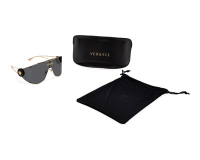 Foto 5 | Lentes de Sol para Mujer Versace Rectangulares Dorados