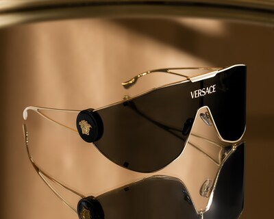 Foto 6 | Lentes de Sol para Mujer Versace Rectangulares Dorados