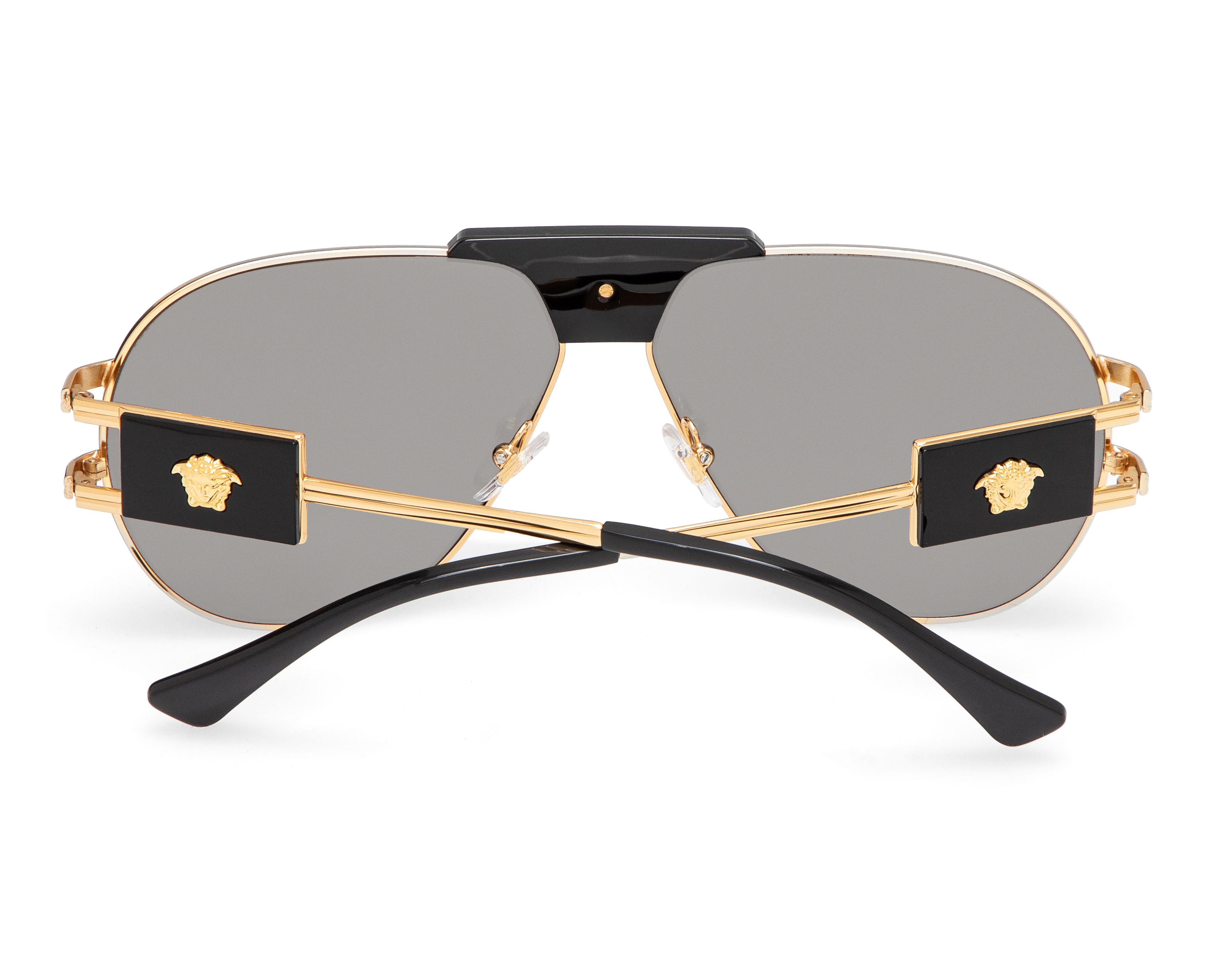 Foto 4 pulgar | Lentes de Sol Unisex Versace Aviador Dorados