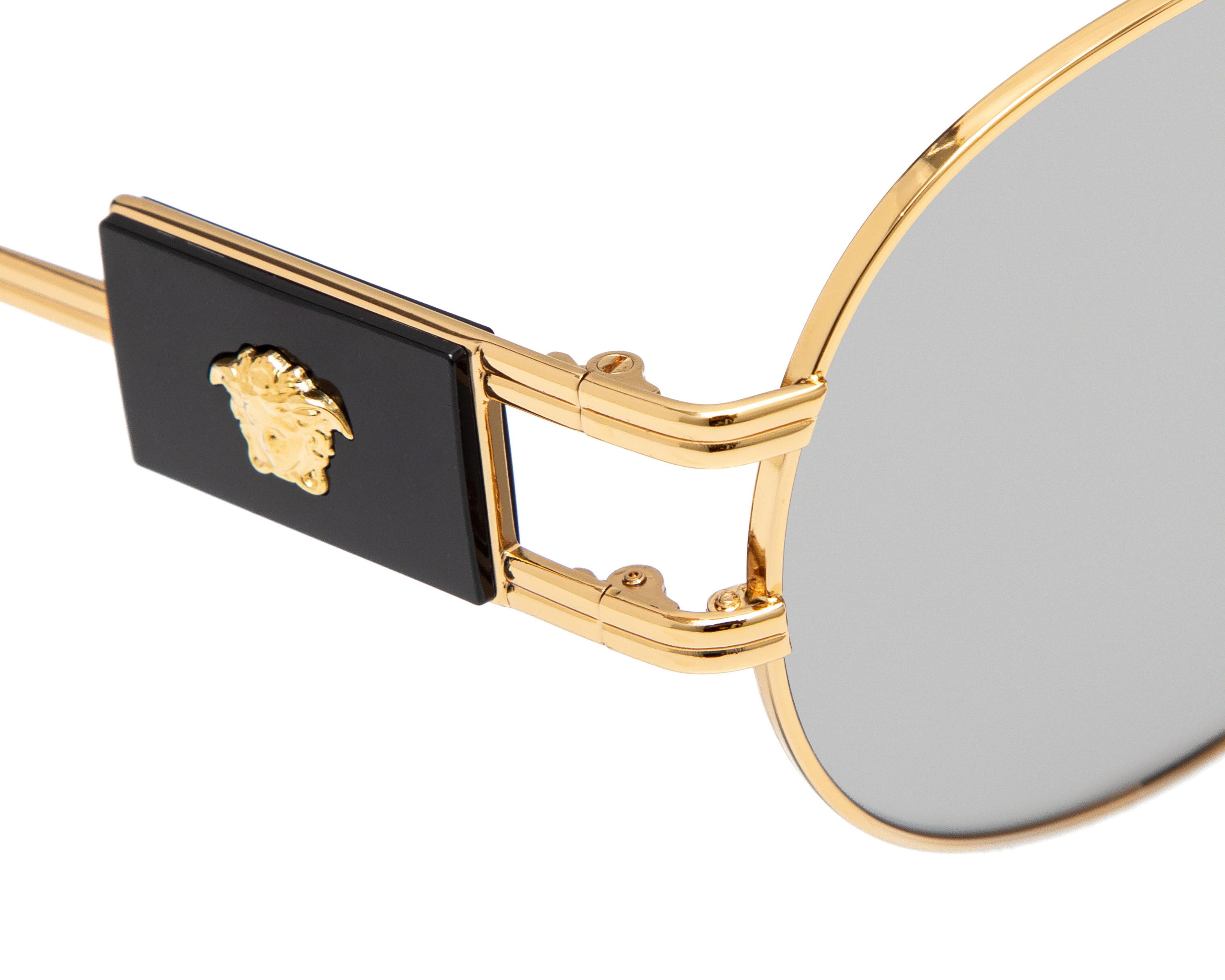Foto 5 pulgar | Lentes de Sol Unisex Versace Aviador Dorados