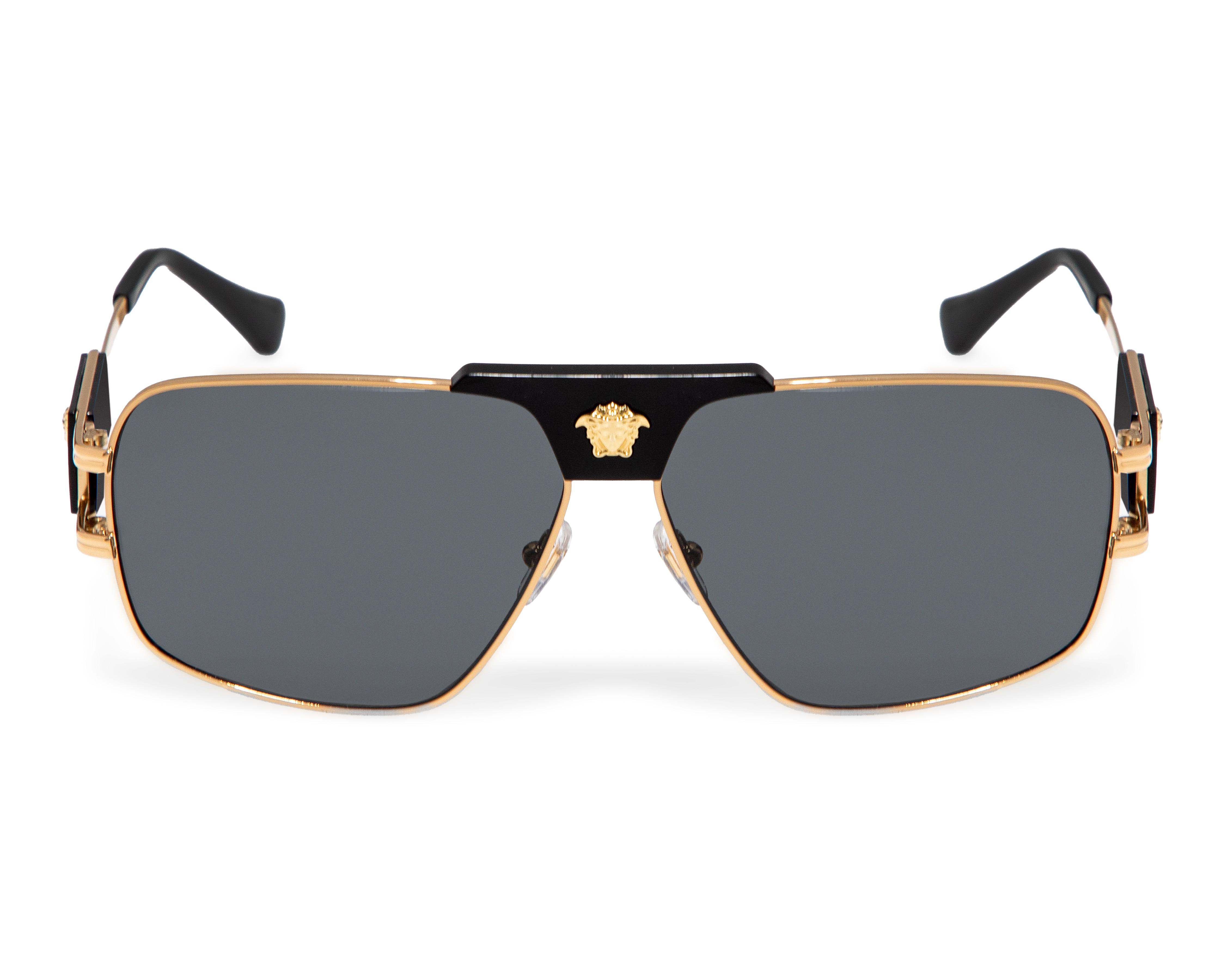 Foto 3 pulgar | Lentes de Sol Unisex Versace Aviador Dorados