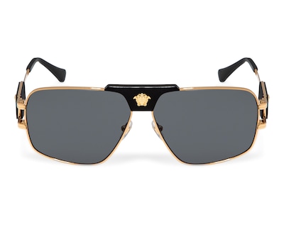 Foto 2 | Lentes de Sol Unisex Versace Aviador Dorados