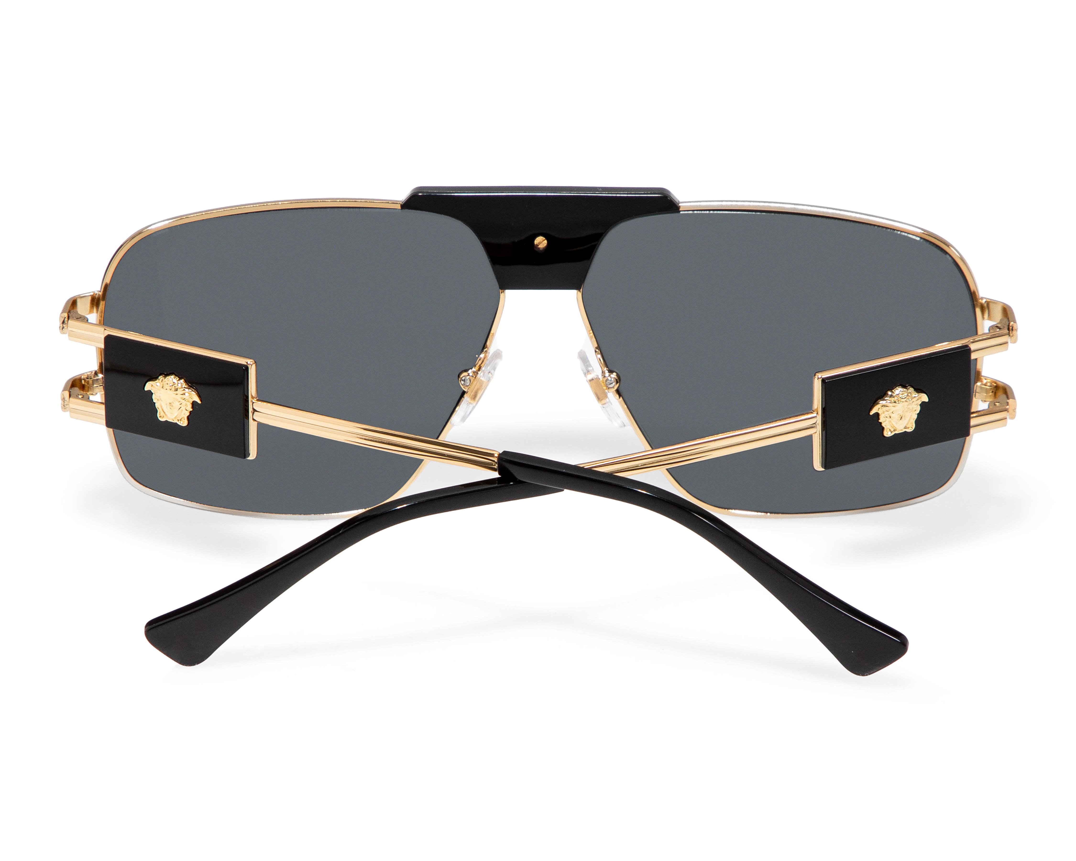 Foto 4 pulgar | Lentes de Sol Unisex Versace Aviador Dorados