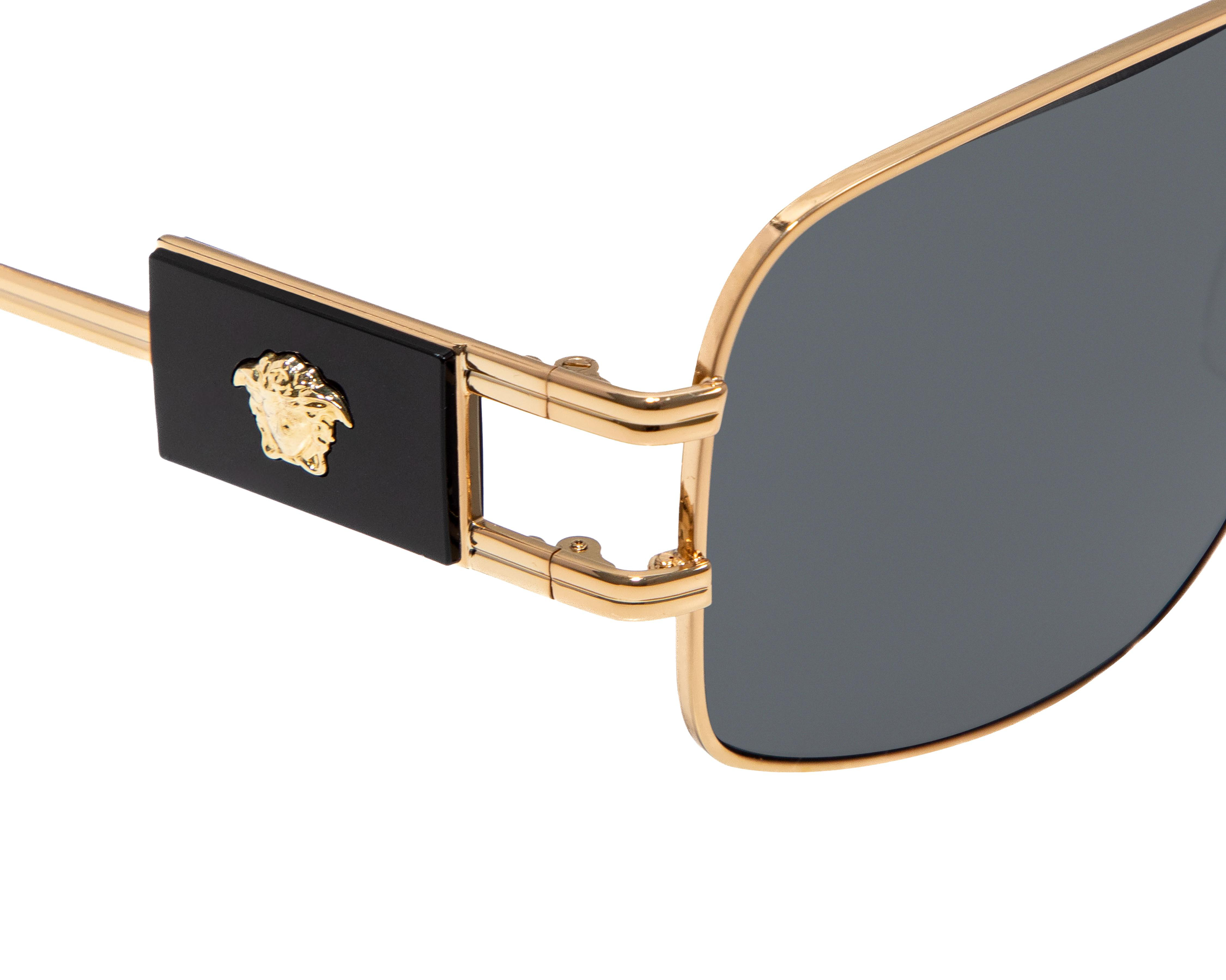 Foto 5 pulgar | Lentes de Sol Unisex Versace Aviador Dorados