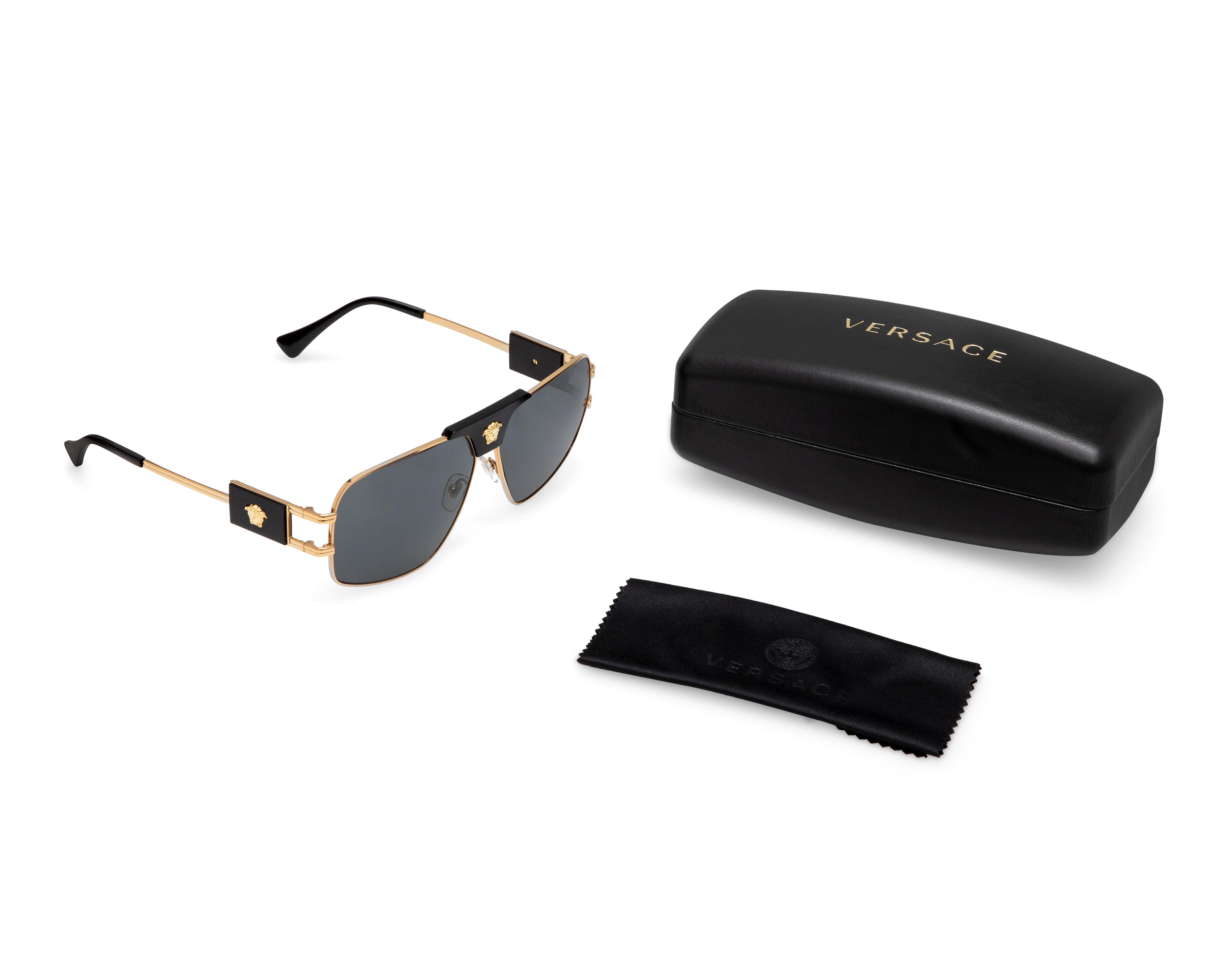 Foto 6 pulgar | Lentes de Sol Unisex Versace Aviador Dorados