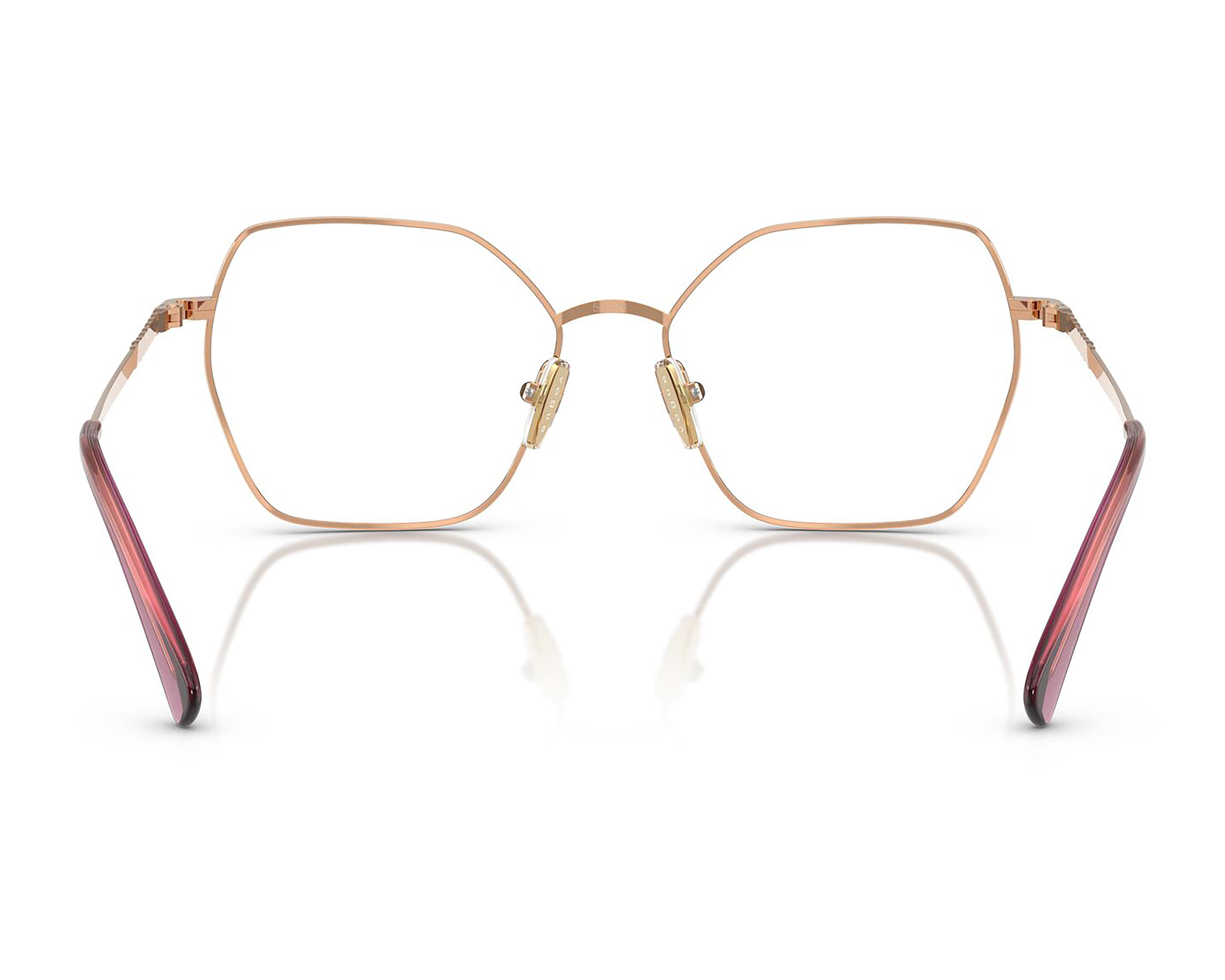 Foto 4 pulgar | Armazón Oftálmico para Mujer Vogue Hexagonal Dorado