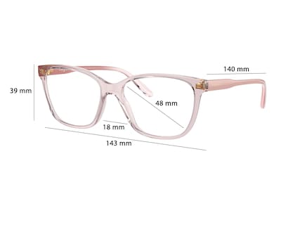 Foto 6 | Armazón Oftálmico para Mujer Vogue Ovalado Rosa