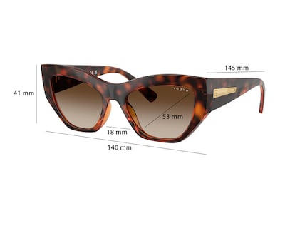 Foto 6 | Lentes de Sol para Mujer Vogue Cat Eye Havana
