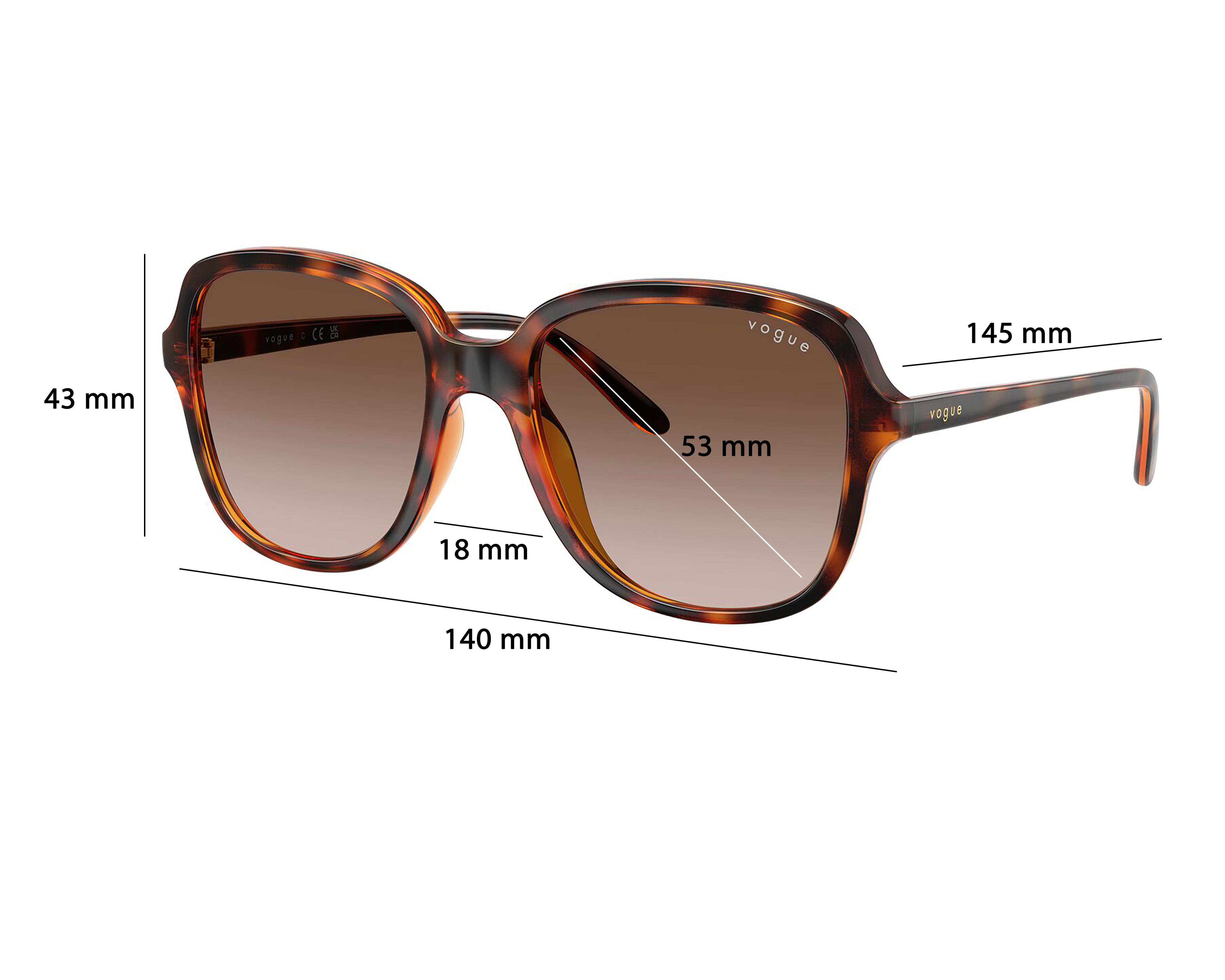 Foto 7 pulgar | Lentes de Sol para Mujer Vogue Cuadrados Cafés