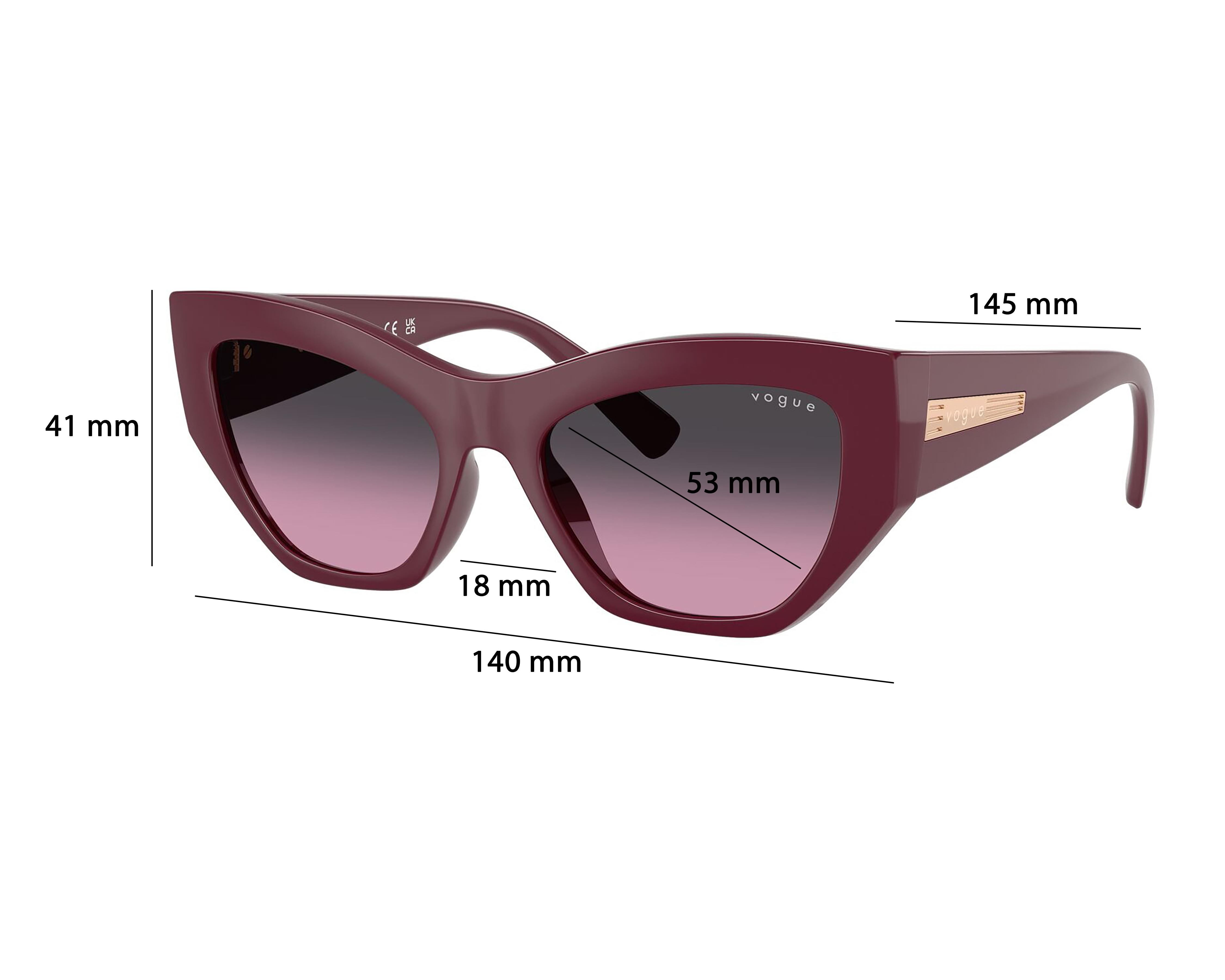 Foto 7 pulgar | Lentes de Sol para Mujer Vogue Rectangulares Morados