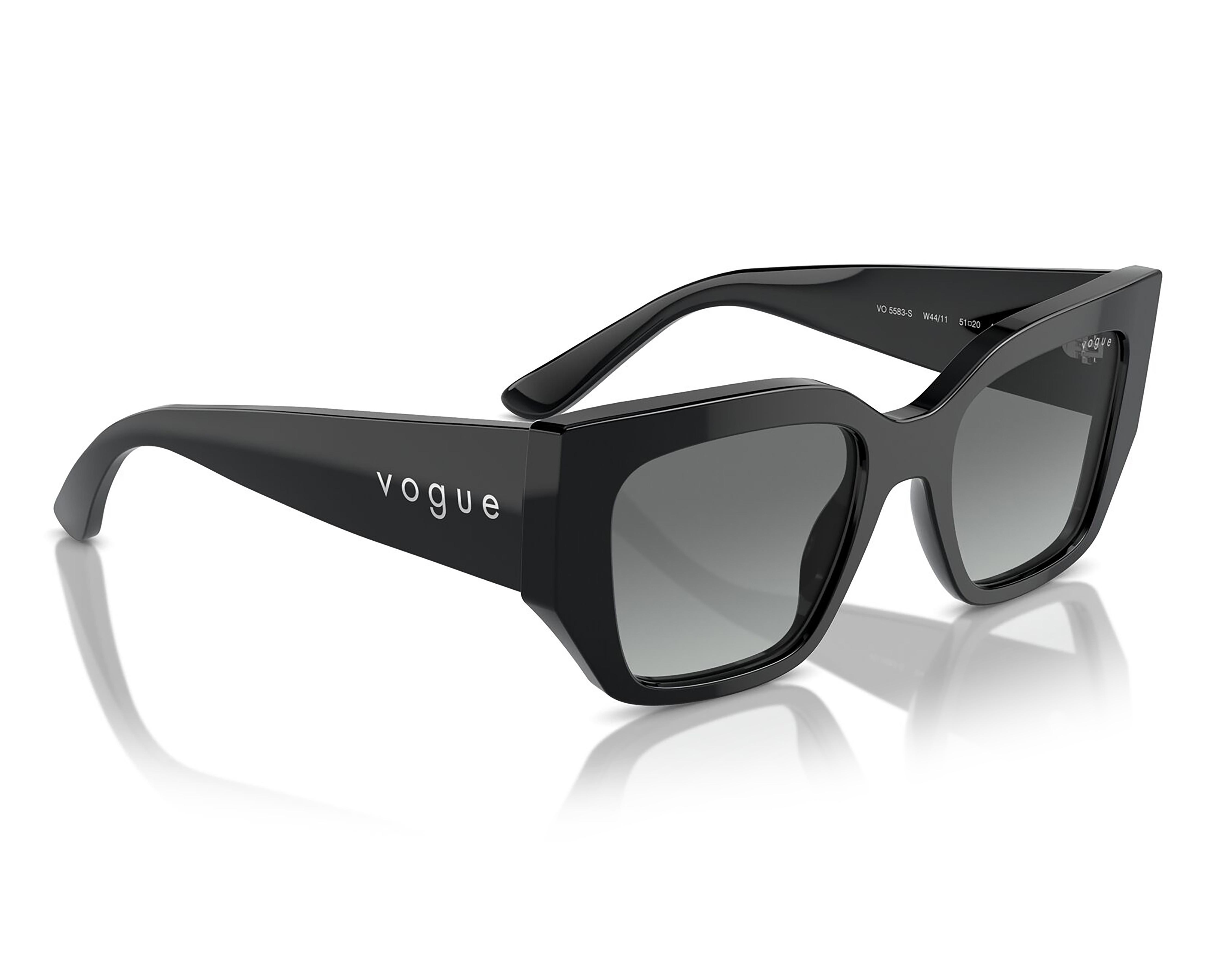 Lentes de Sol para Mujer Vogue Rectangular Negro