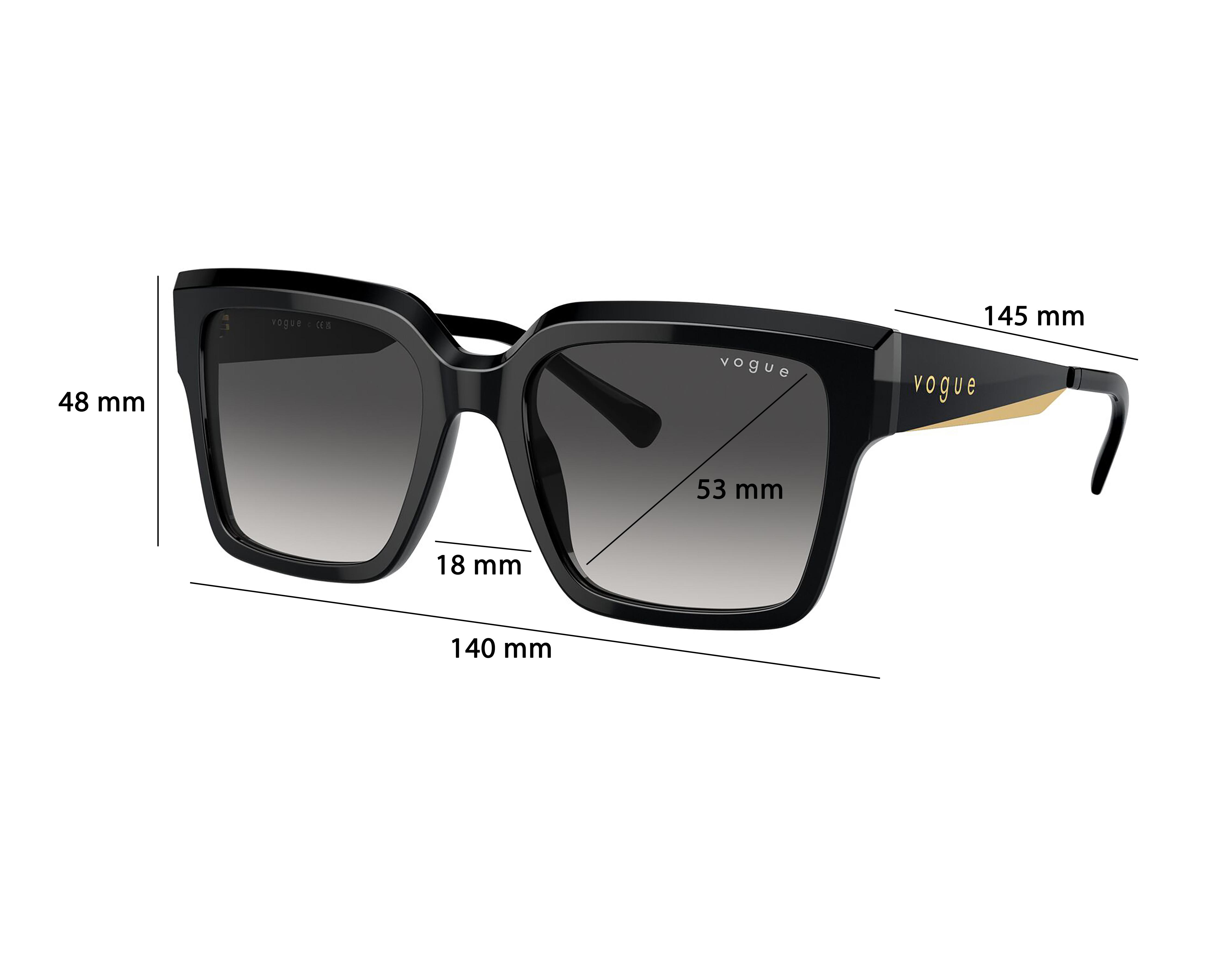 Foto 6 | Lentes de Sol para Mujer Vogue Cuadrados Negro