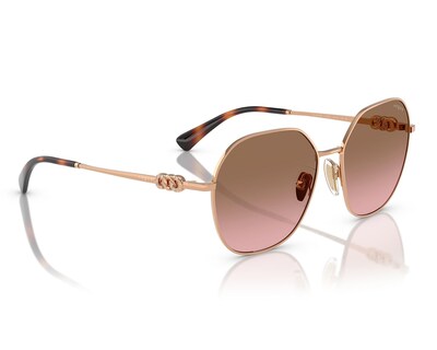 Foto 1 | Lentes de Sol para Mujer Vogue Redondos Oro Rosa