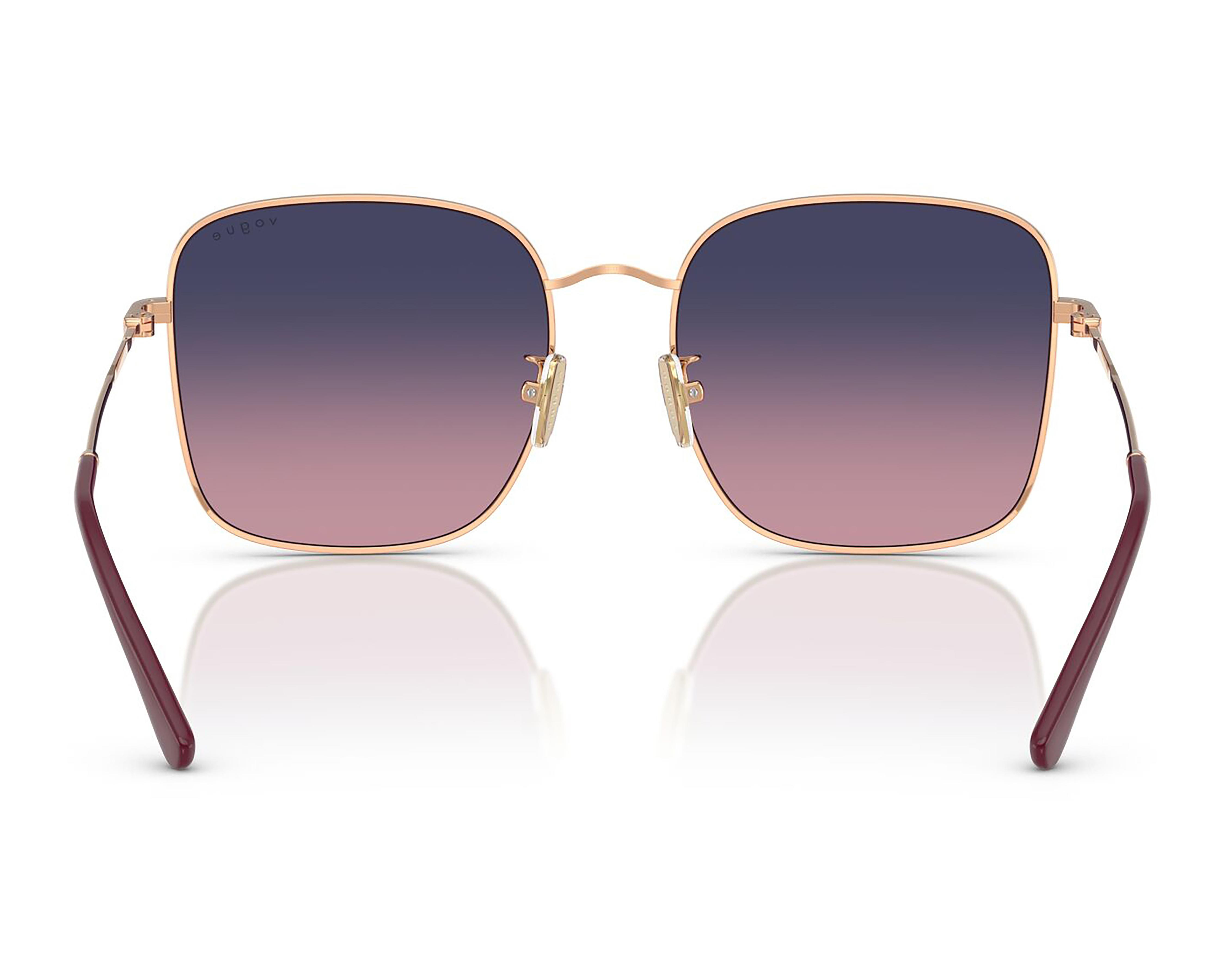 Foto 4 pulgar | Lentes de Sol para Mujer Vogue Cuadrados Dorados