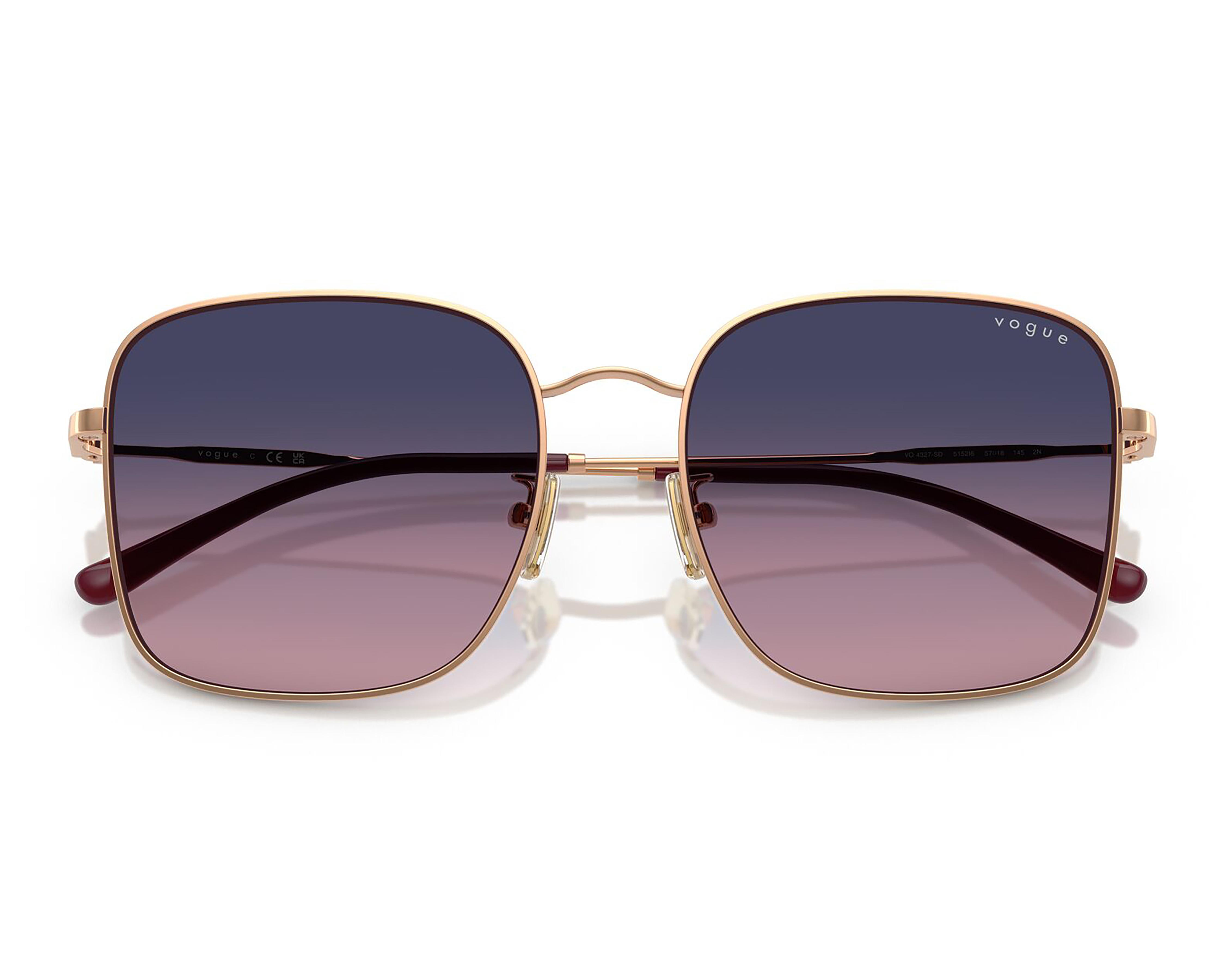 Foto 6 pulgar | Lentes de Sol para Mujer Vogue Cuadrados Dorados