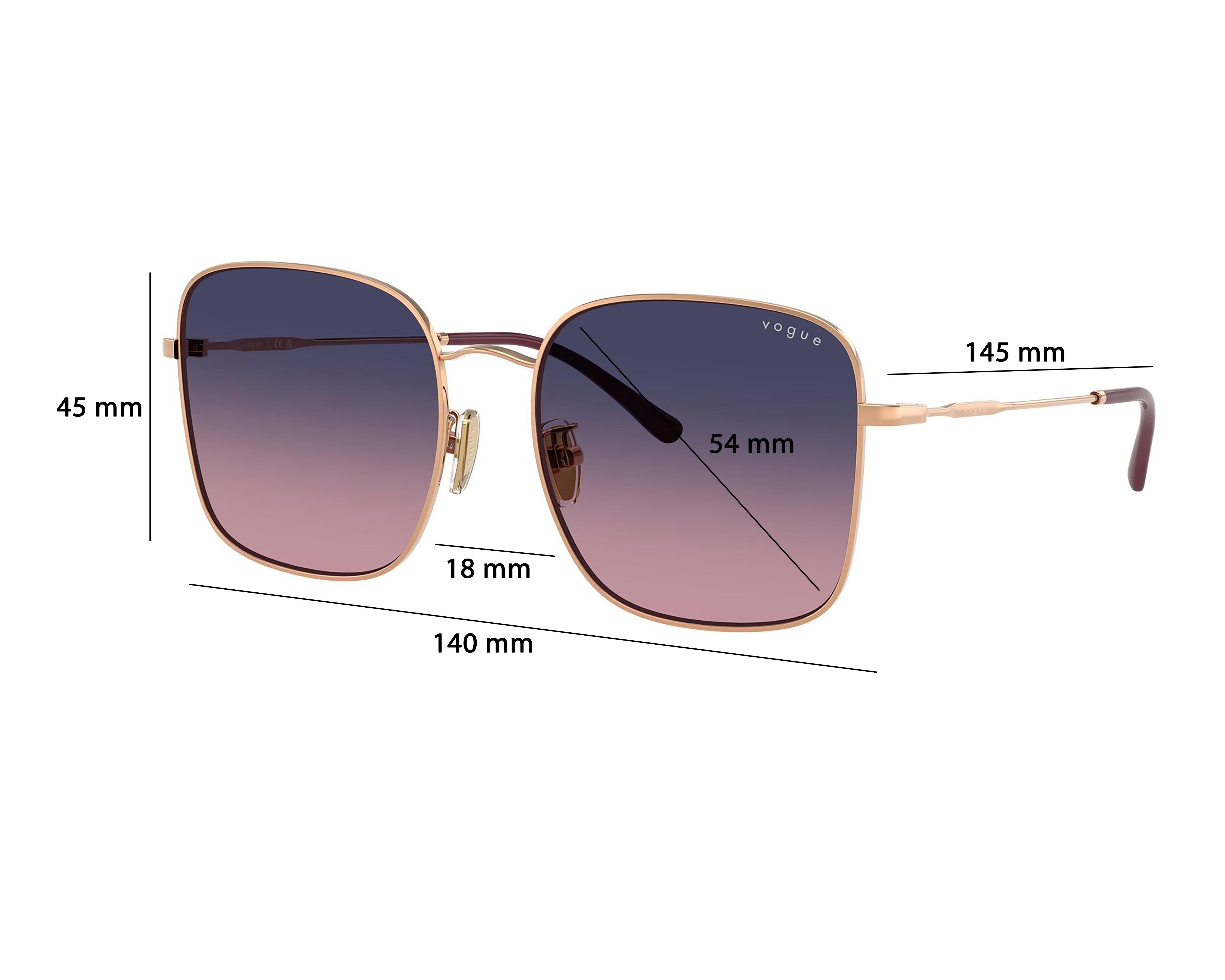 Foto 6 | Lentes de Sol para Mujer Vogue Cuadrados Dorados