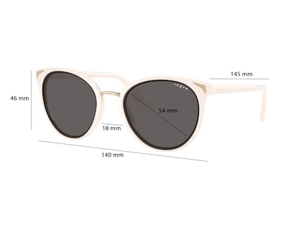 Foto 6 | Lentes de Sol para Mujer Vogue Mariposa Marfil