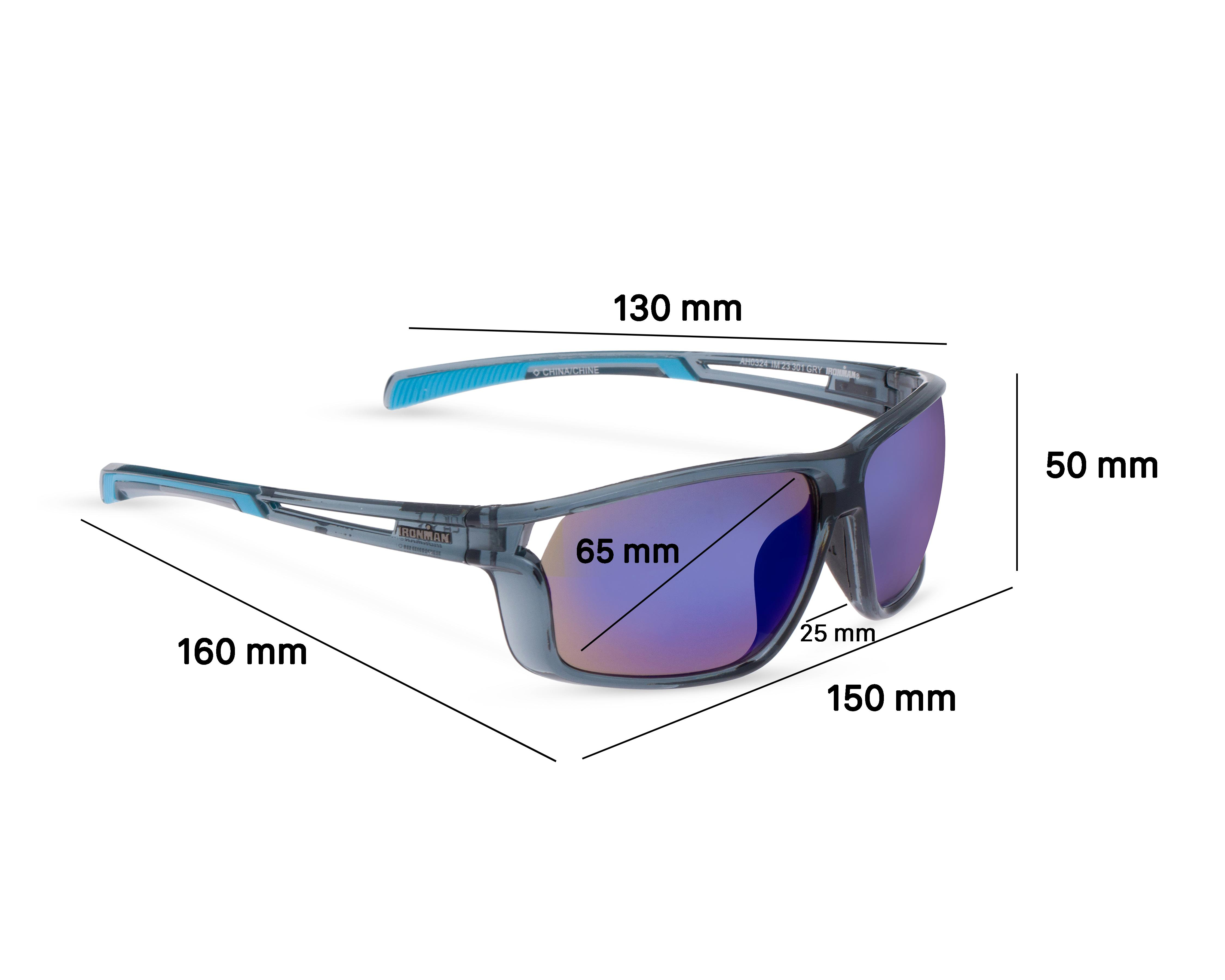 Foto 8 pulgar | Lentes de Sol para Hombre Ironman Deportivos Grises