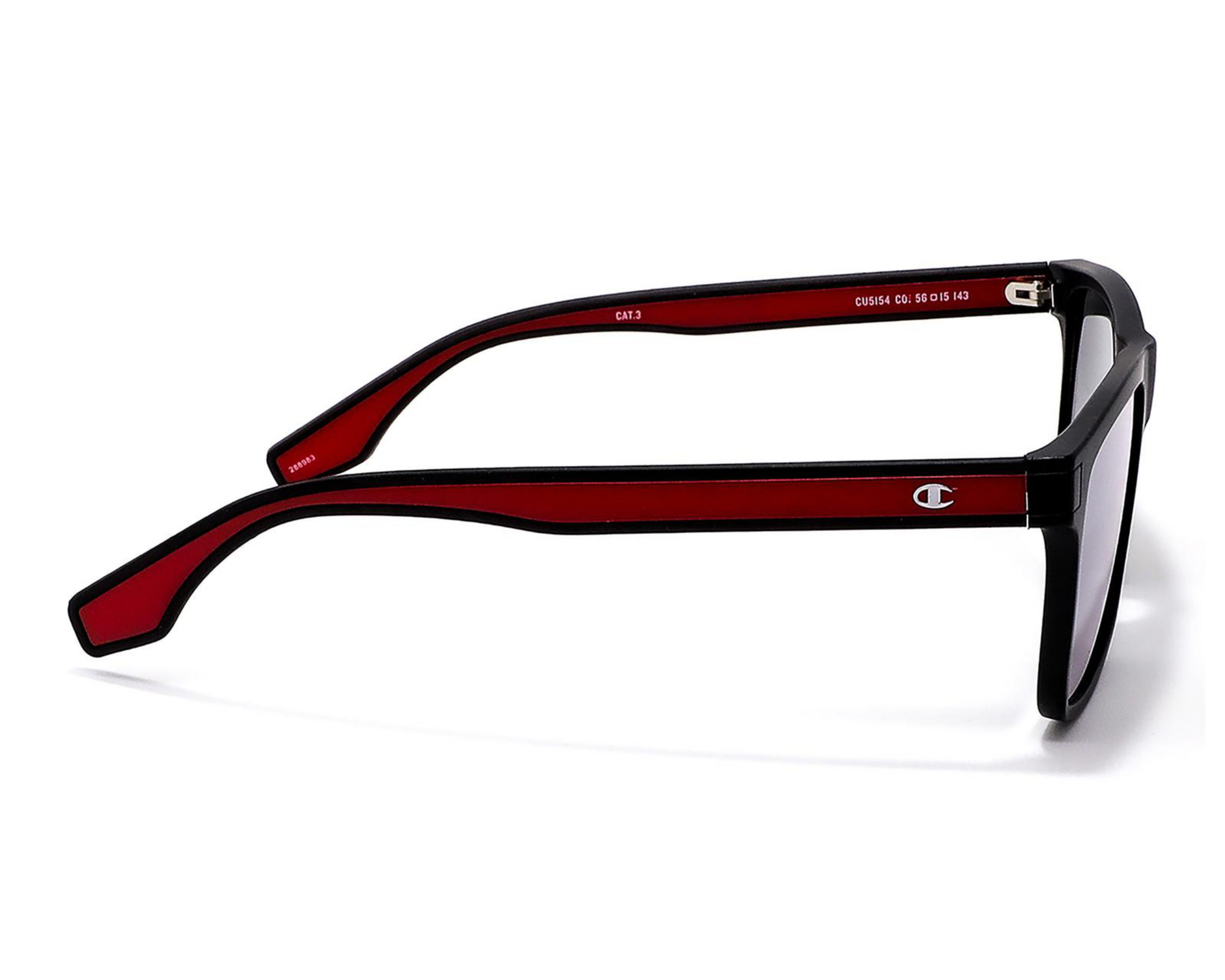 Foto 4 pulgar | Lentes de Sol para Hombre Champion Cuadrados Negros