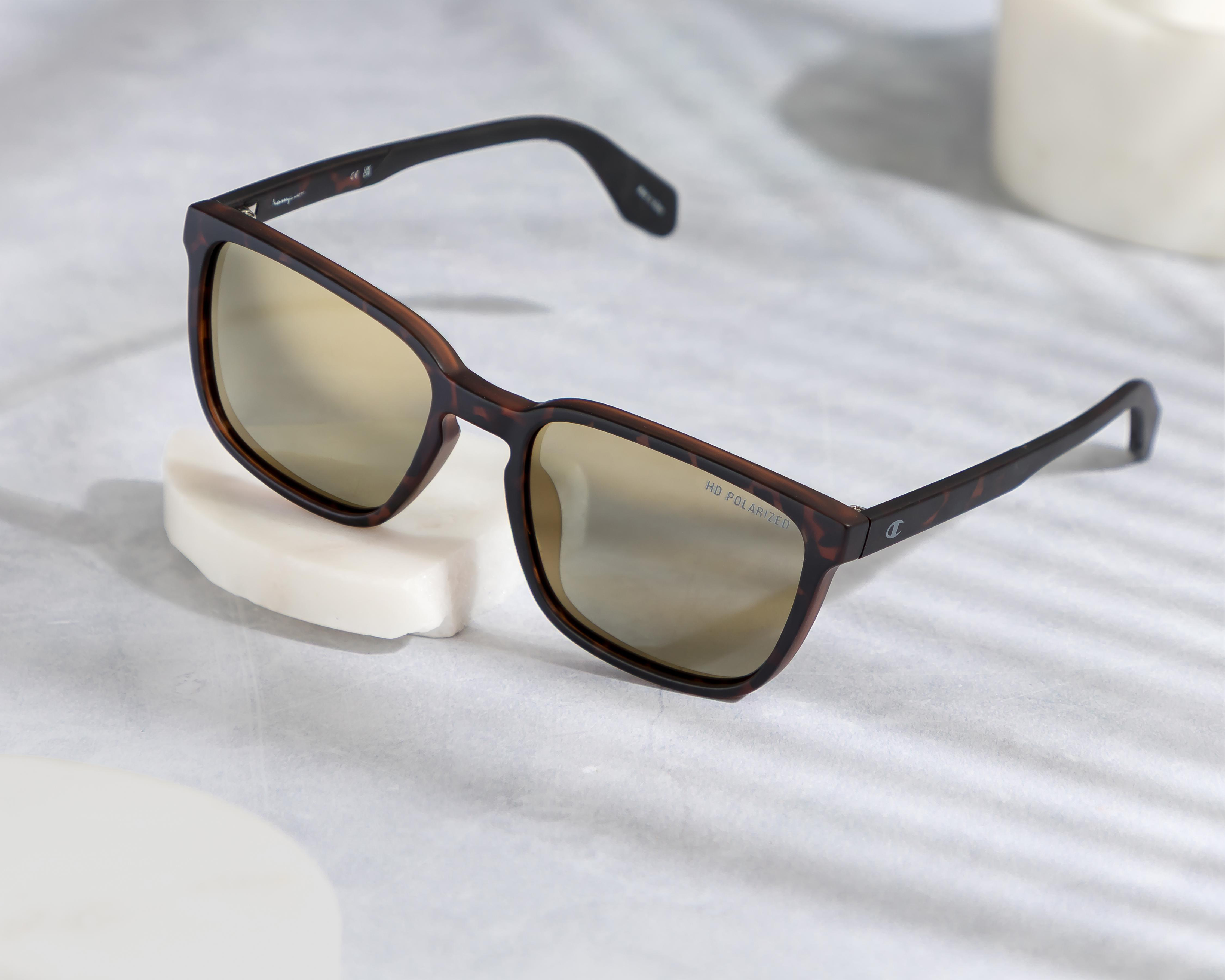 Foto 7 pulgar | Lentes de Sol para Hombre Champion Cuadrados Cafés