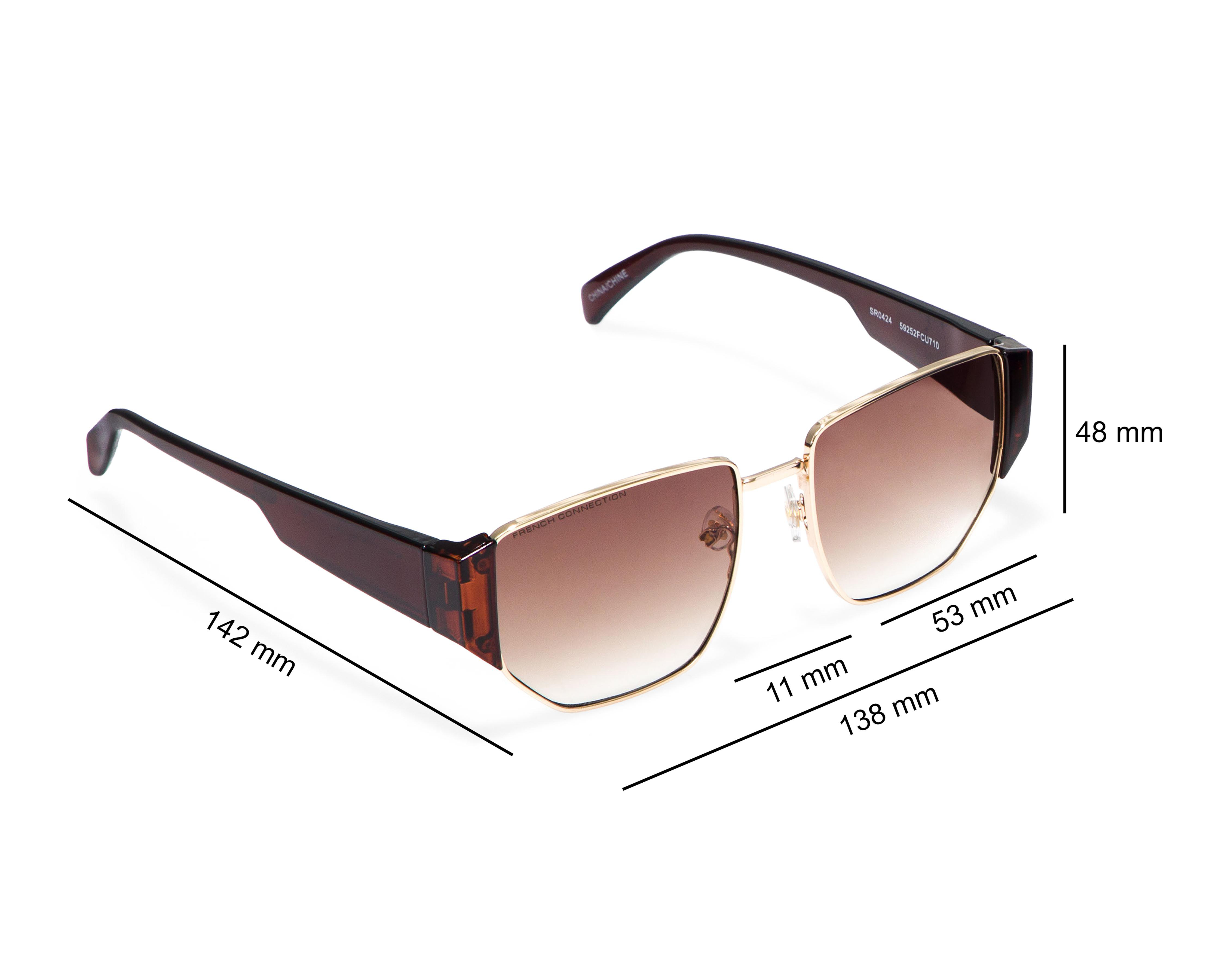 Foto 8 pulgar | Lentes de Sol para Mujer French Connection Tea Cup 59252FCU710 Dorado