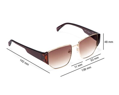 Foto 7 | Lentes de Sol para Mujer French Connection Tea Cup 59252FCU710 Dorado