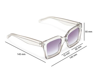 Foto 6 | Lentes de Sol para Mujer French Connection Cuadrados Cristal