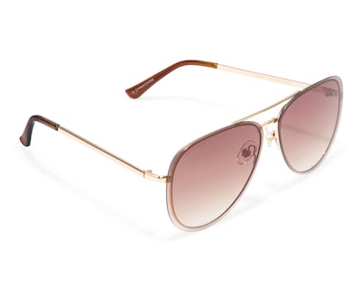 Foto 1 | Lentes de Sol para Mujer French Connection Aviador 52198FCUBRN Dorado