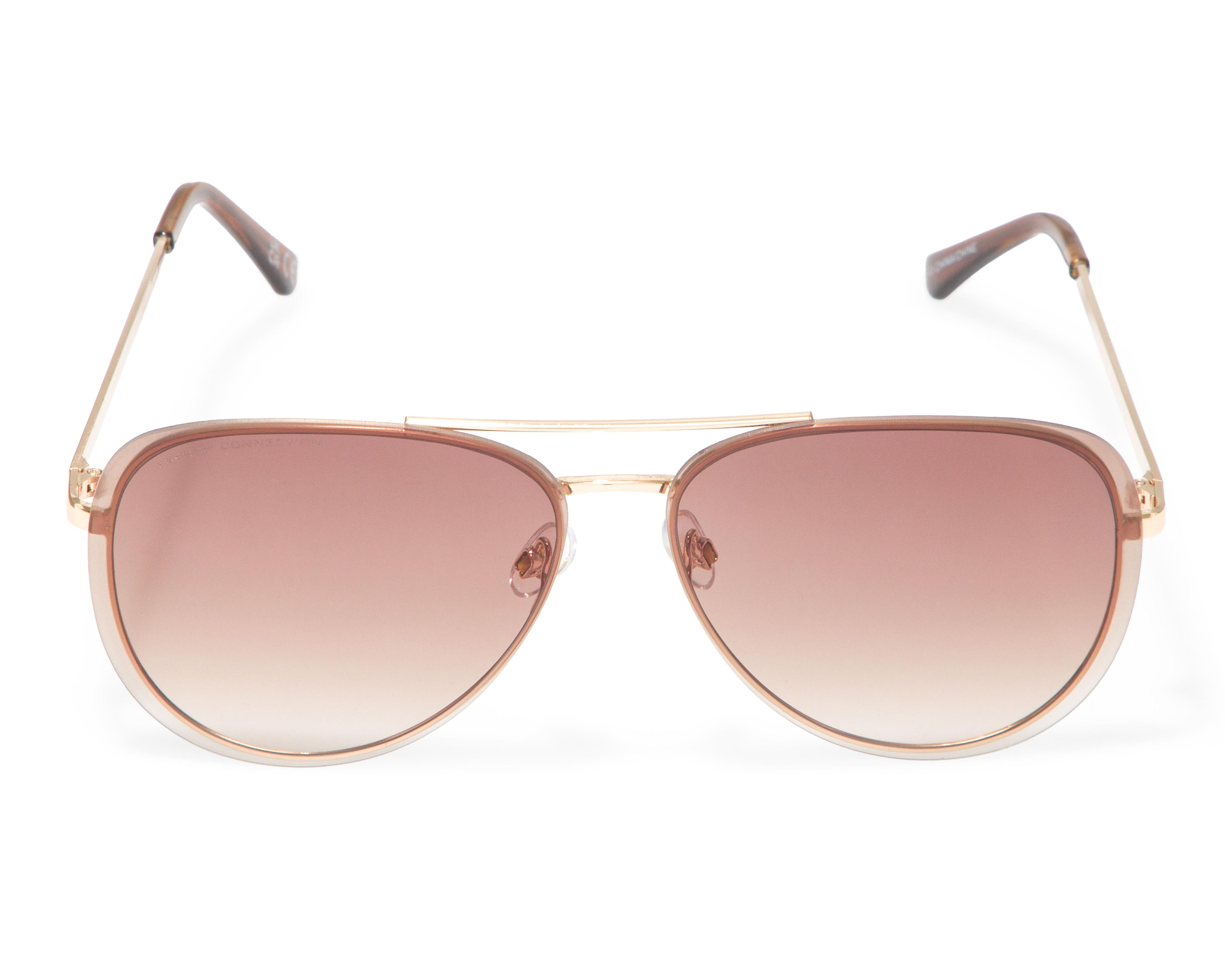 Foto 2 | Lentes de Sol para Mujer French Connection Aviador 52198FCUBRN Dorado