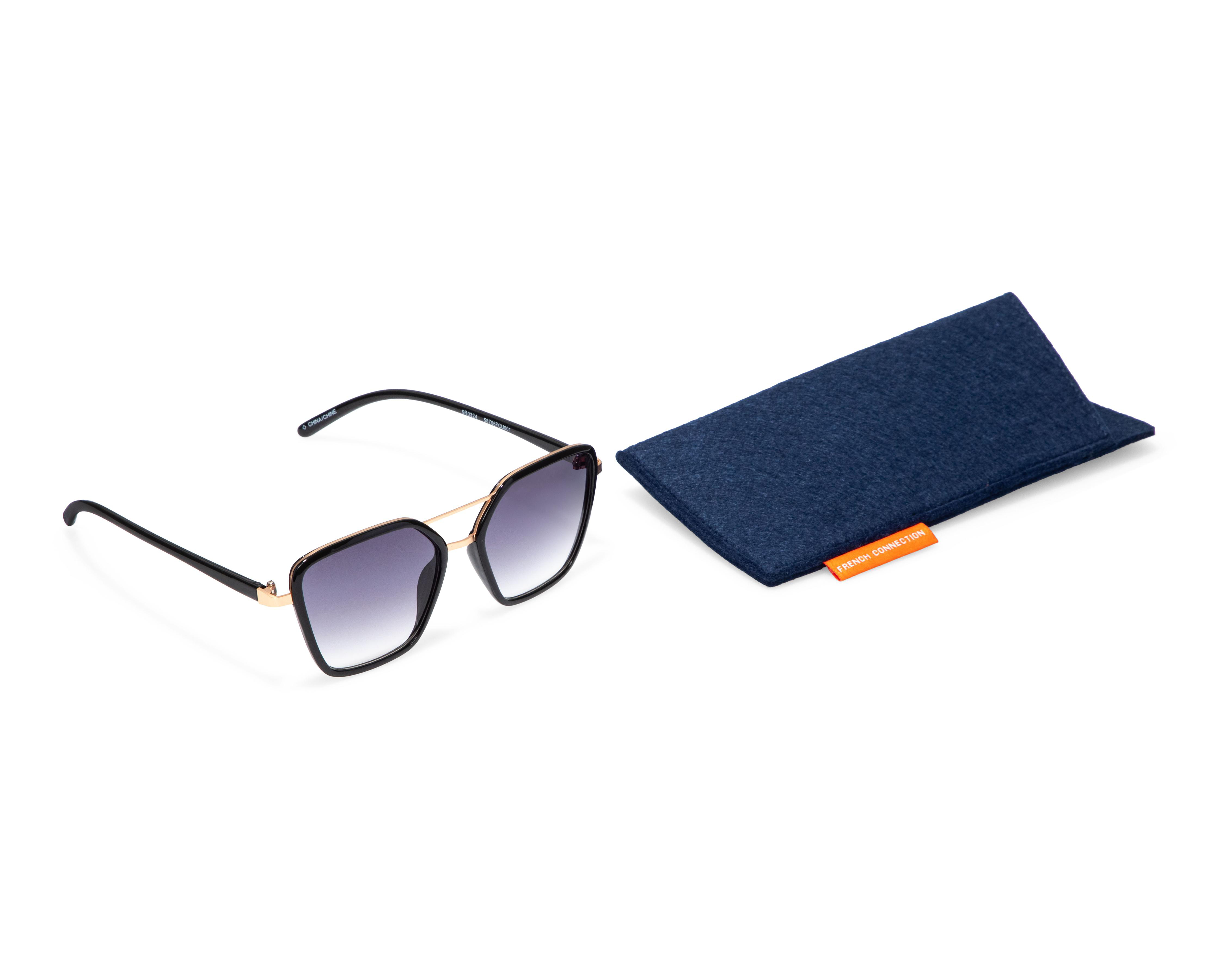 Foto 5 | Lentes de Sol para Mujer French Connection Aviador Negros