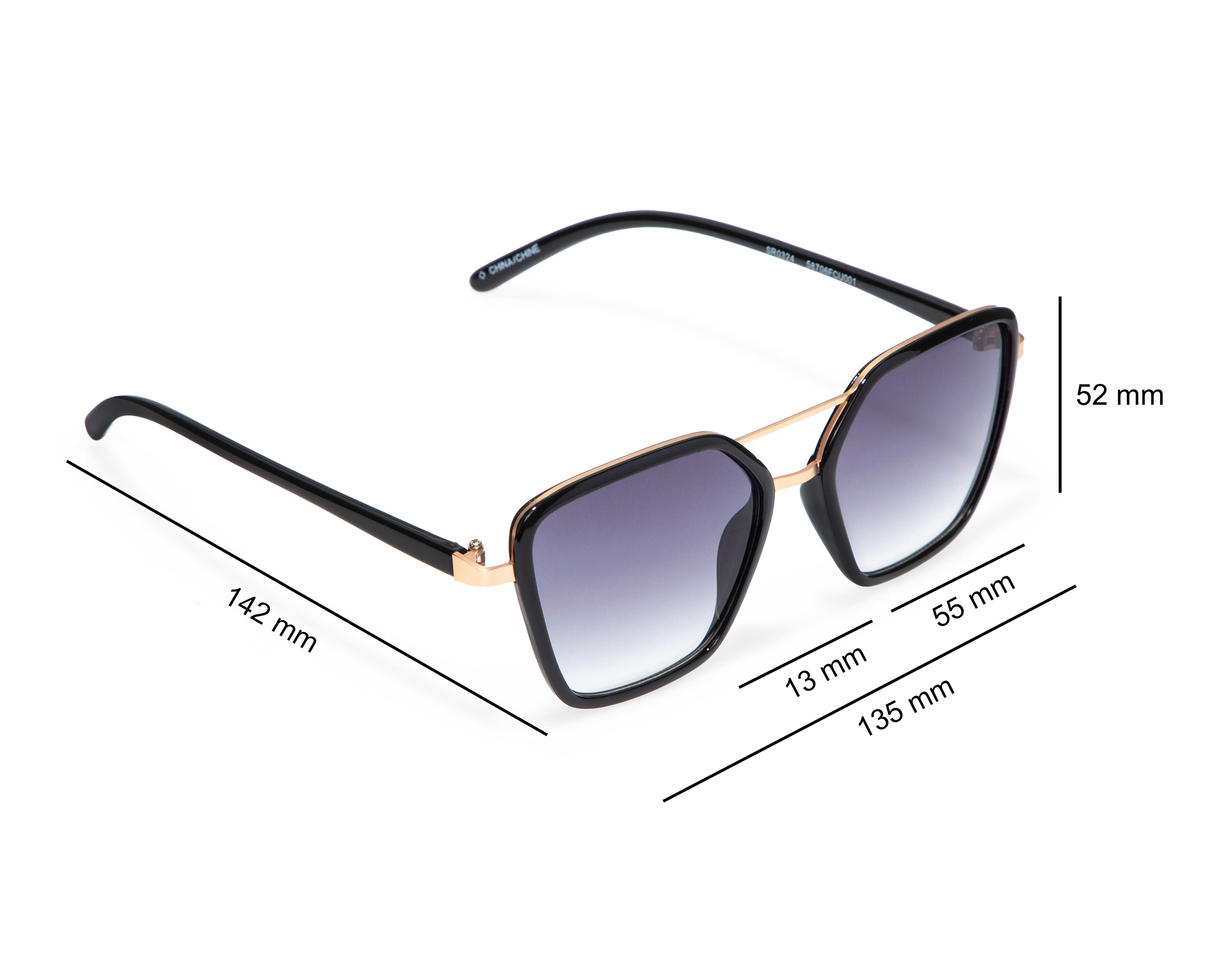 Foto 6 | Lentes de Sol para Mujer French Connection Aviador Negros