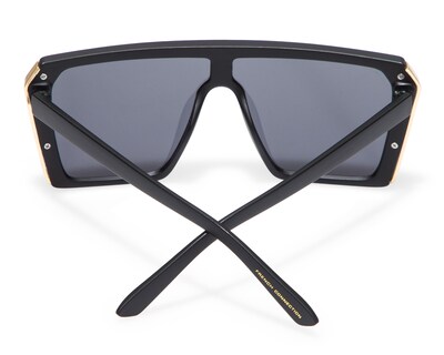Foto 3 | Lentes de Sol para Mujer French Connection Shield FC 24 145 MBLK Negros