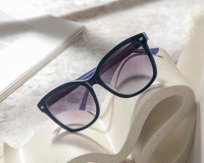 Foto 6 | Lentes de Sol para Mujer Bebe Rectangulares Azules