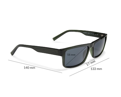 Foto 7 | Lentes de Sol para Hombre Nautica Rectangulares Negros