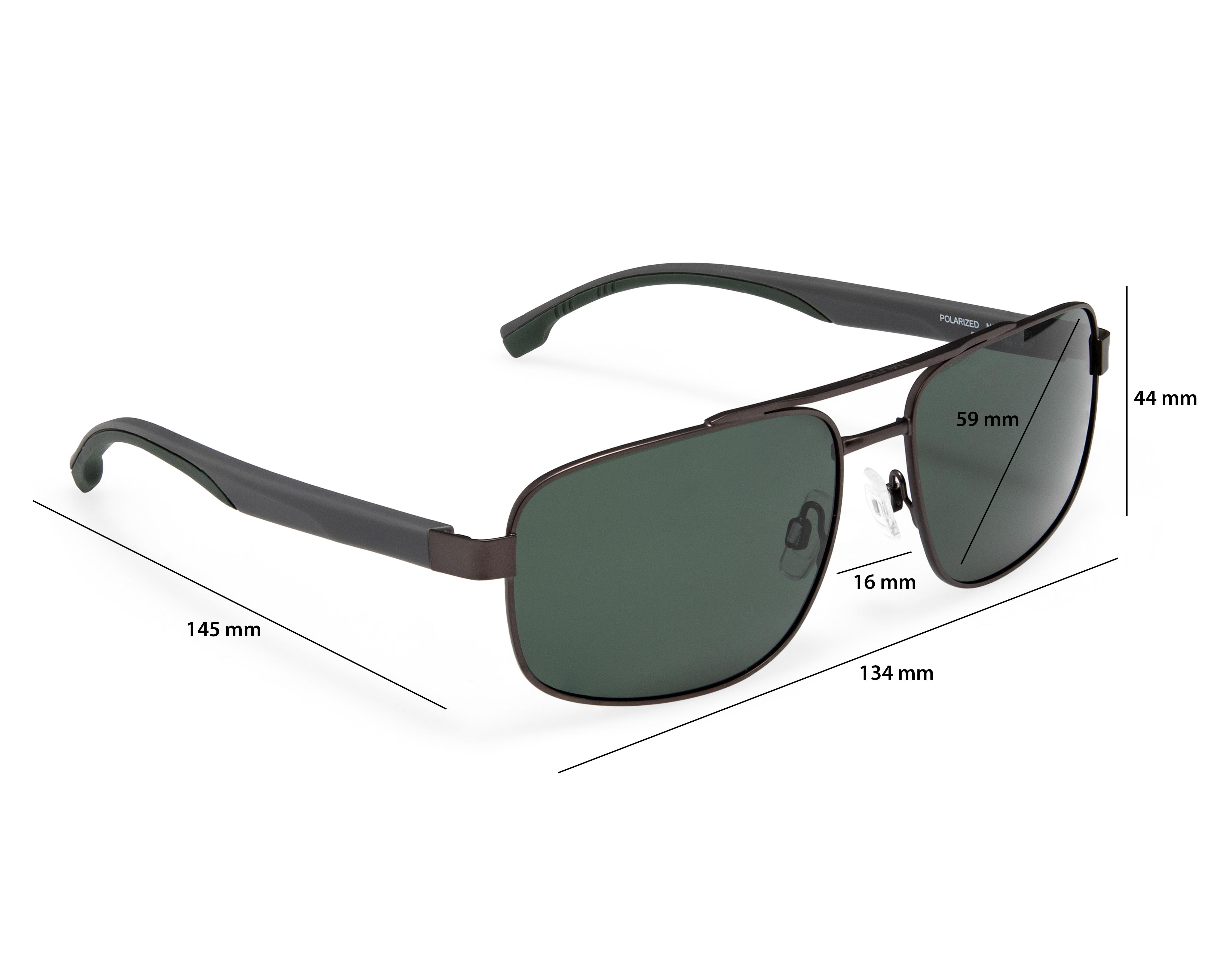 Foto 8 pulgar | Lentes de Sol para Hombre Nautica Aviador Grises