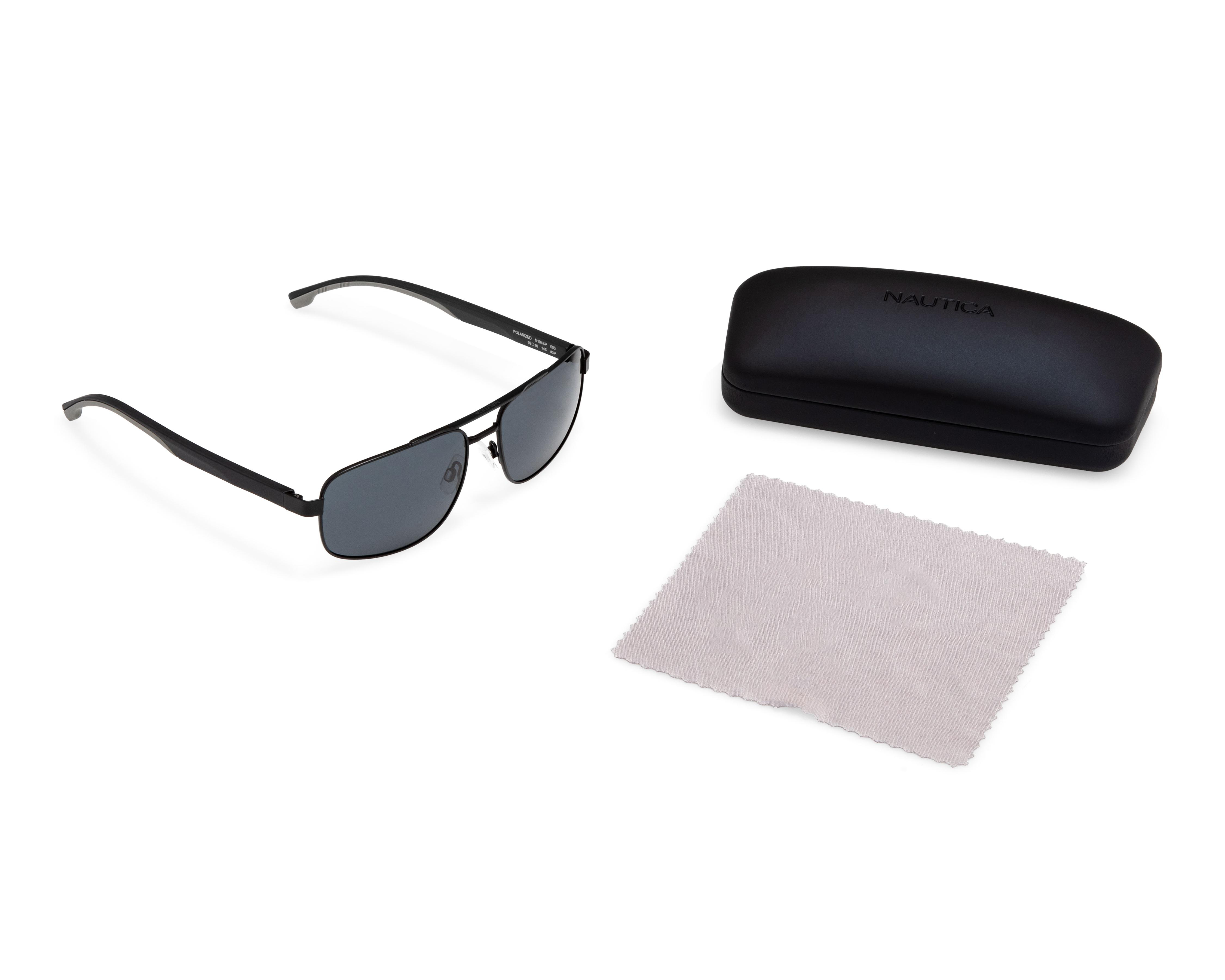 Foto 6 pulgar | Lentes de Sol para Hombre Nautica Aviador Negros