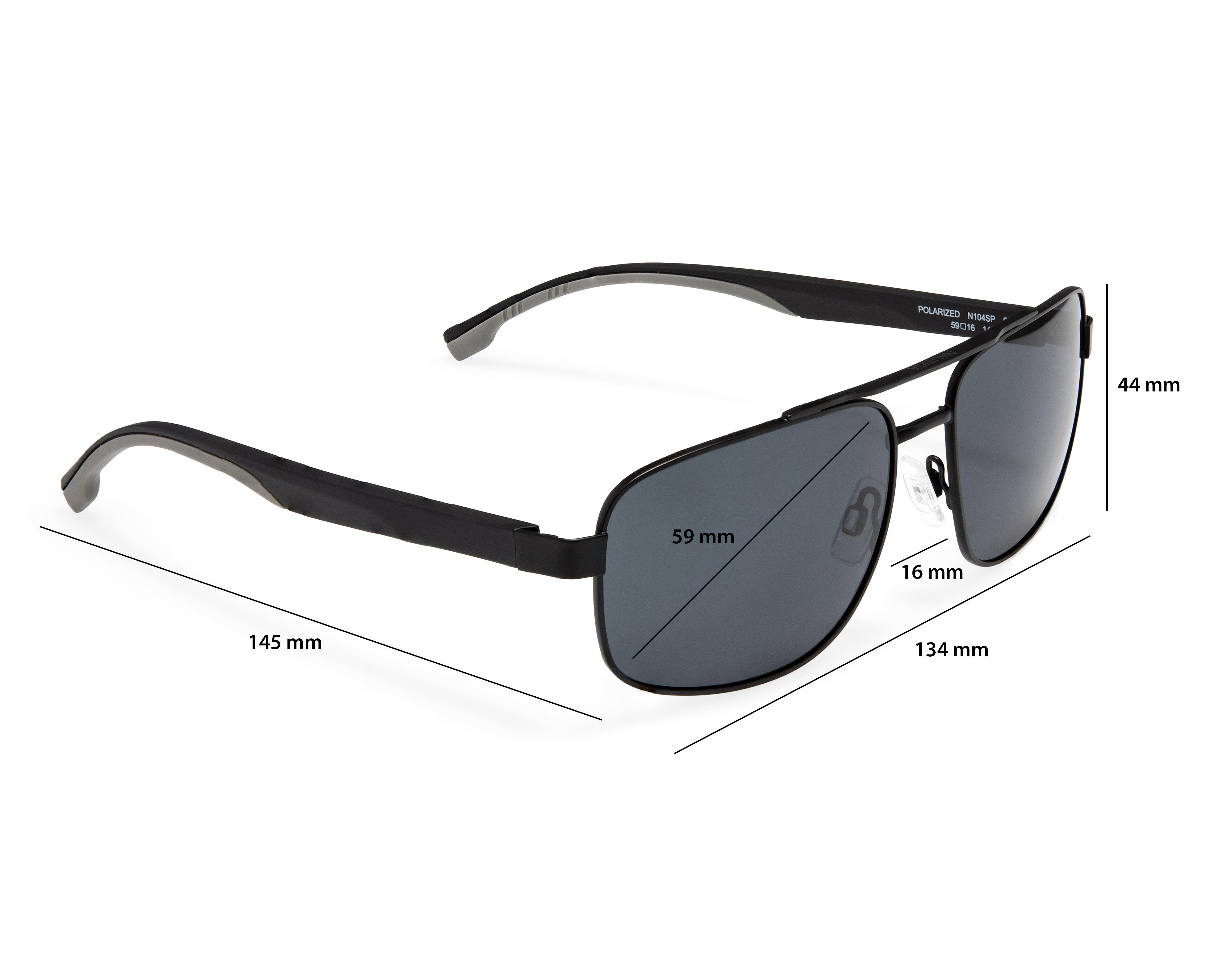 Foto 8 pulgar | Lentes de Sol para Hombre Nautica Aviador Negros