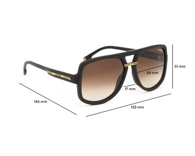 Foto 7 | Lentes de Sol para Hombre Carrera Cuadrados Victory Negros