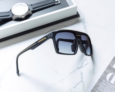 Foto 6 | Lentes de Sol para Hombre Carrera Cuadrados Sport Negros