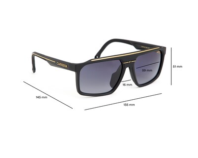 Foto 7 | Lentes de Sol para Hombre Carrera Cuadrados Sport Negros