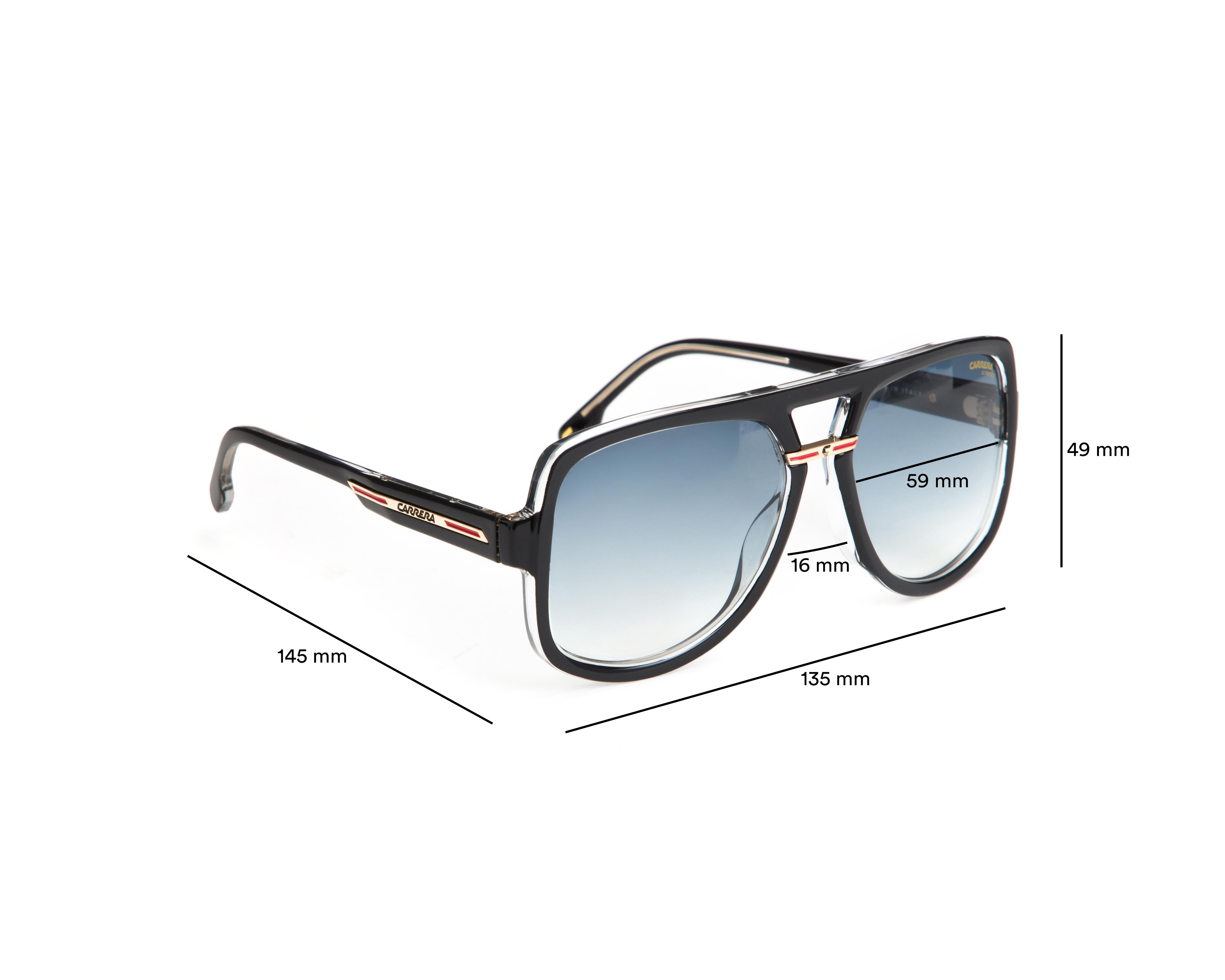 Foto 8 pulgar | Lentes de Sol para Hombre Carrera Cuadradas Victory C10/s Negros