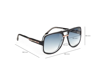 Foto 7 | Lentes de Sol para Hombre Carrera Cuadradas Victory C10/s Negros