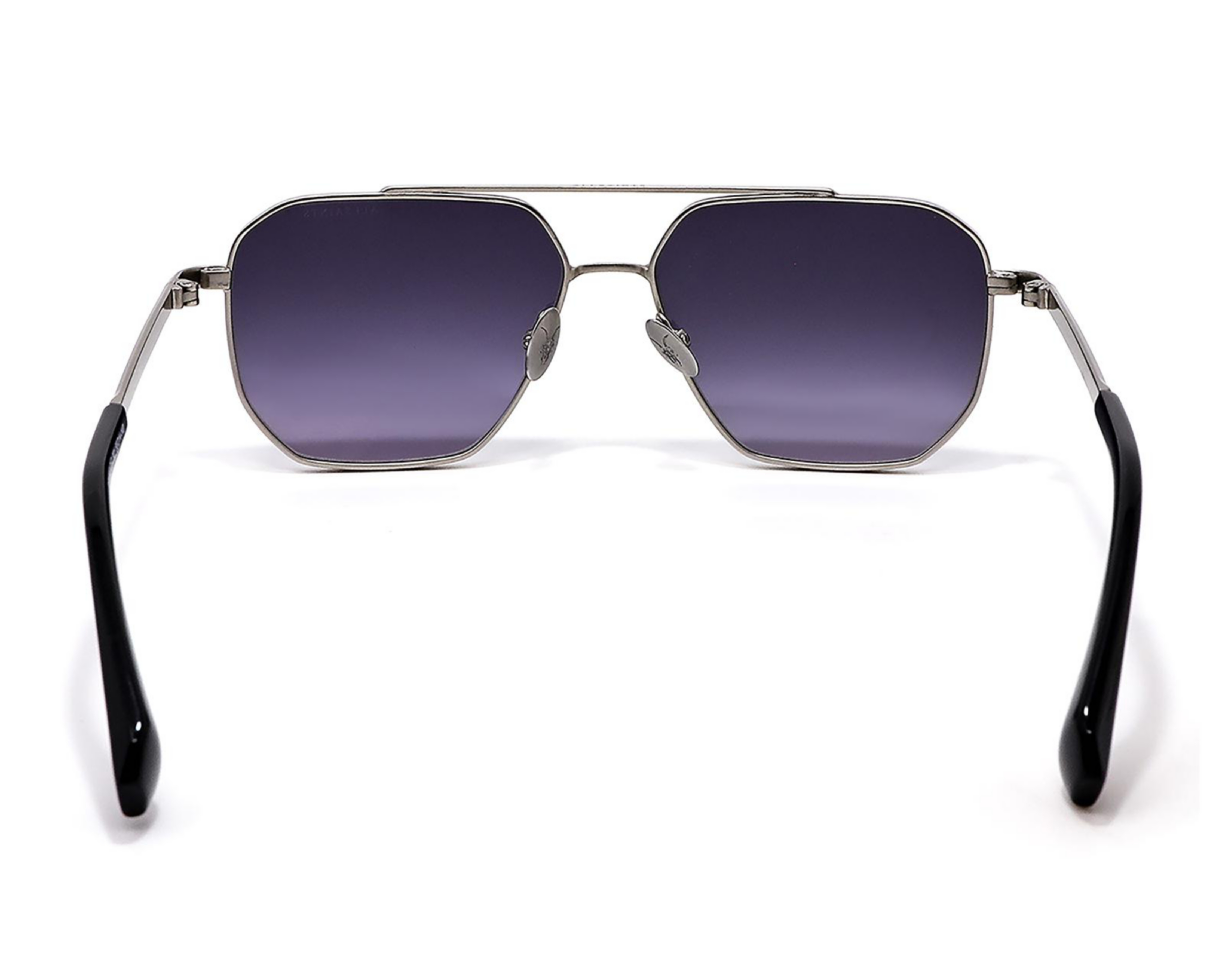 Foto 4 pulgar | Lentes de Sol Unisex All Saints Aviador Plateados