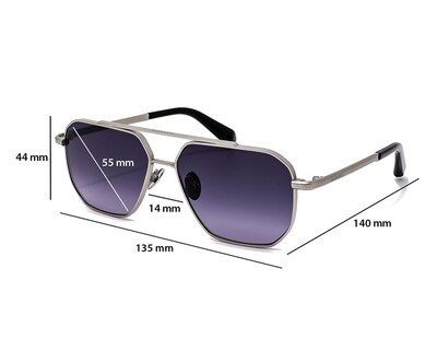 Foto 6 | Lentes de Sol Unisex All Saints Aviador Plateados