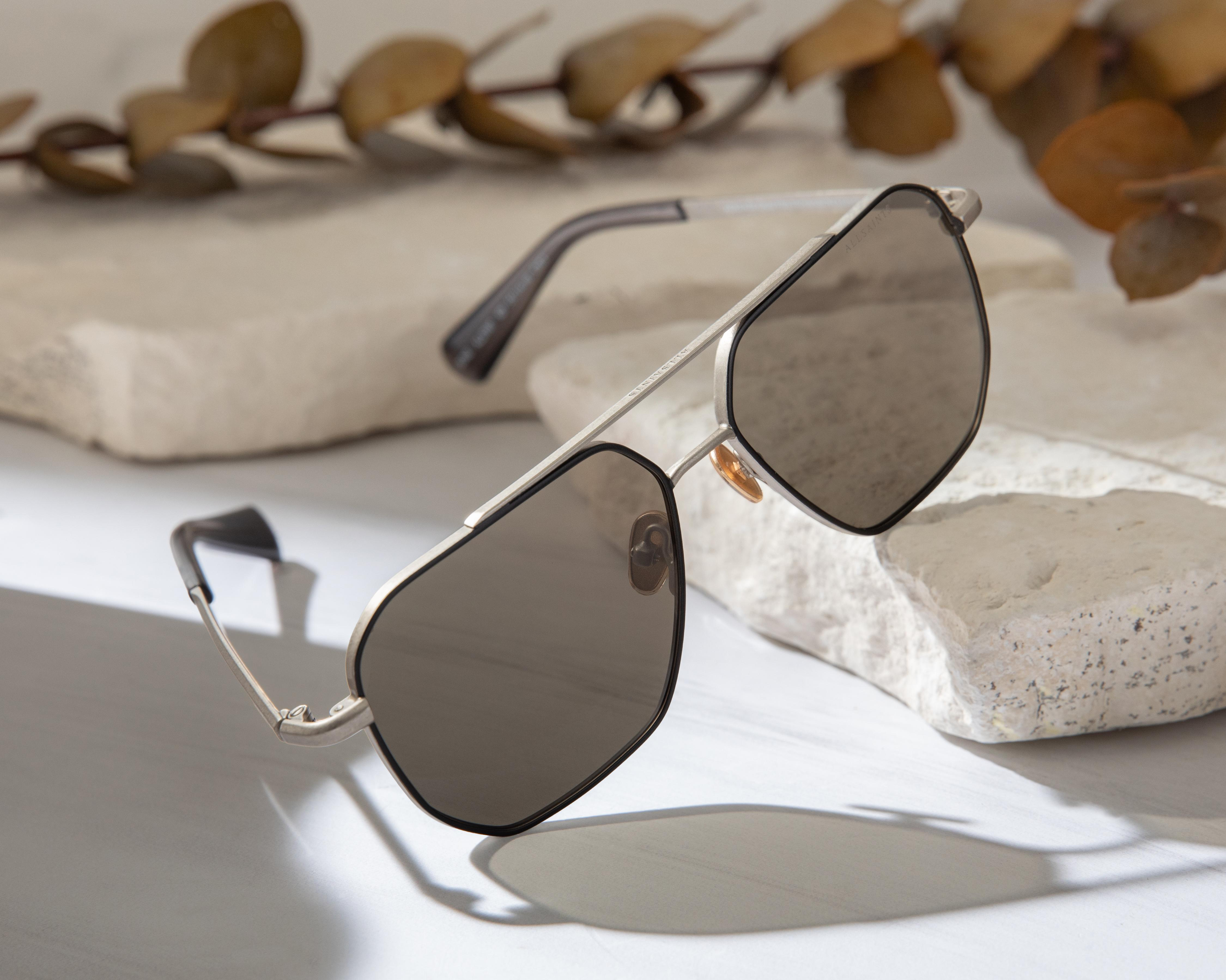 Foto 5 | Lentes de Sol para Hombre All Saints Hexagonales Negros
