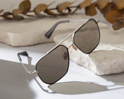 Foto 5 | Lentes de Sol para Hombre All Saints Hexagonales Negros