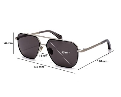 Foto 6 | Lentes de Sol para Hombre All Saints Hexagonales Negros
