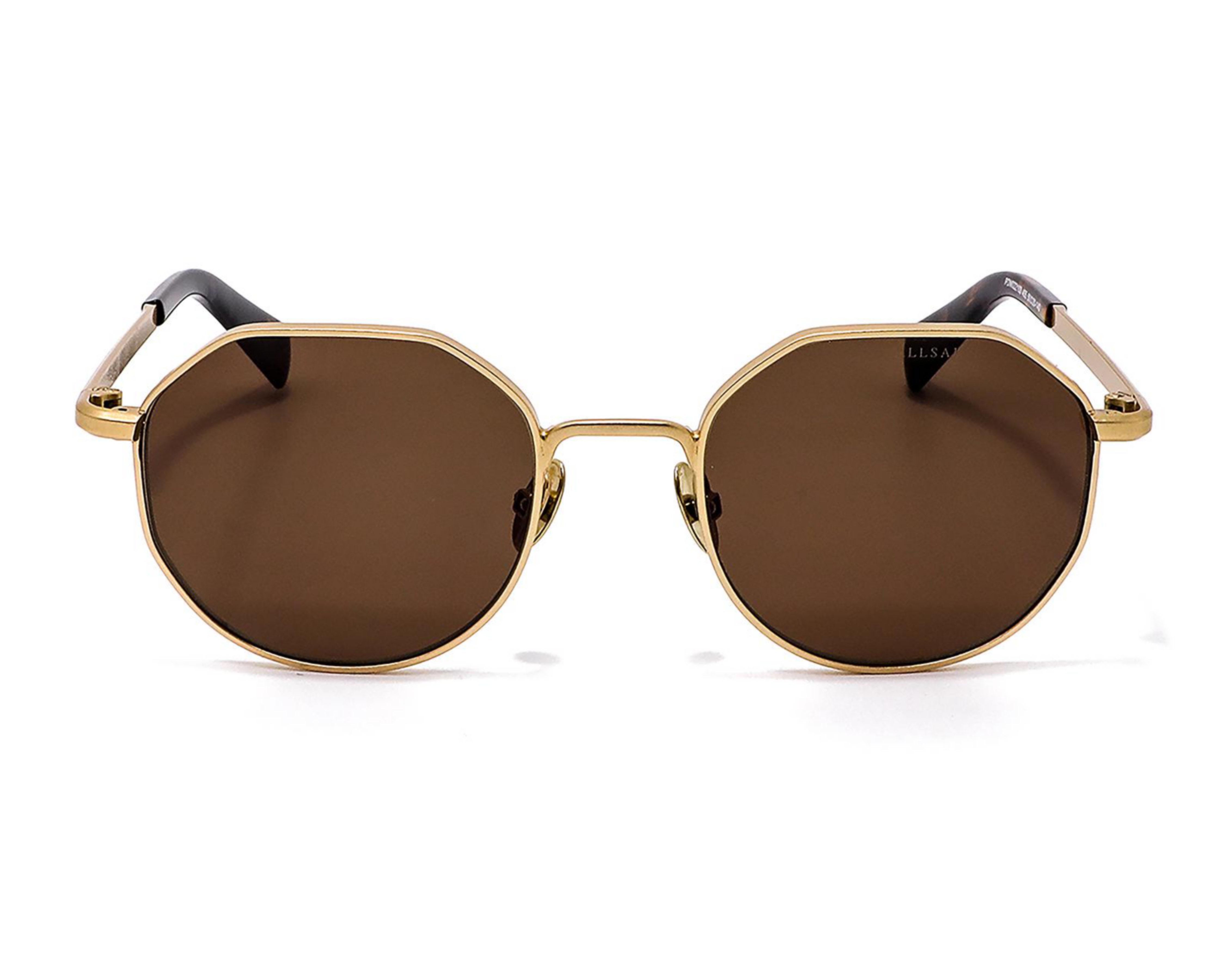 Foto 3 pulgar | Lente de Sol Unisex All Saints Redondos 07009 Oro