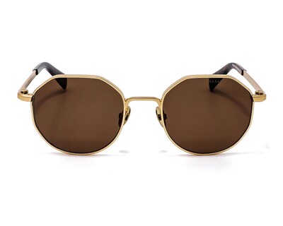 Foto 2 | Lente de Sol Unisex All Saints Redondos 07009 Oro